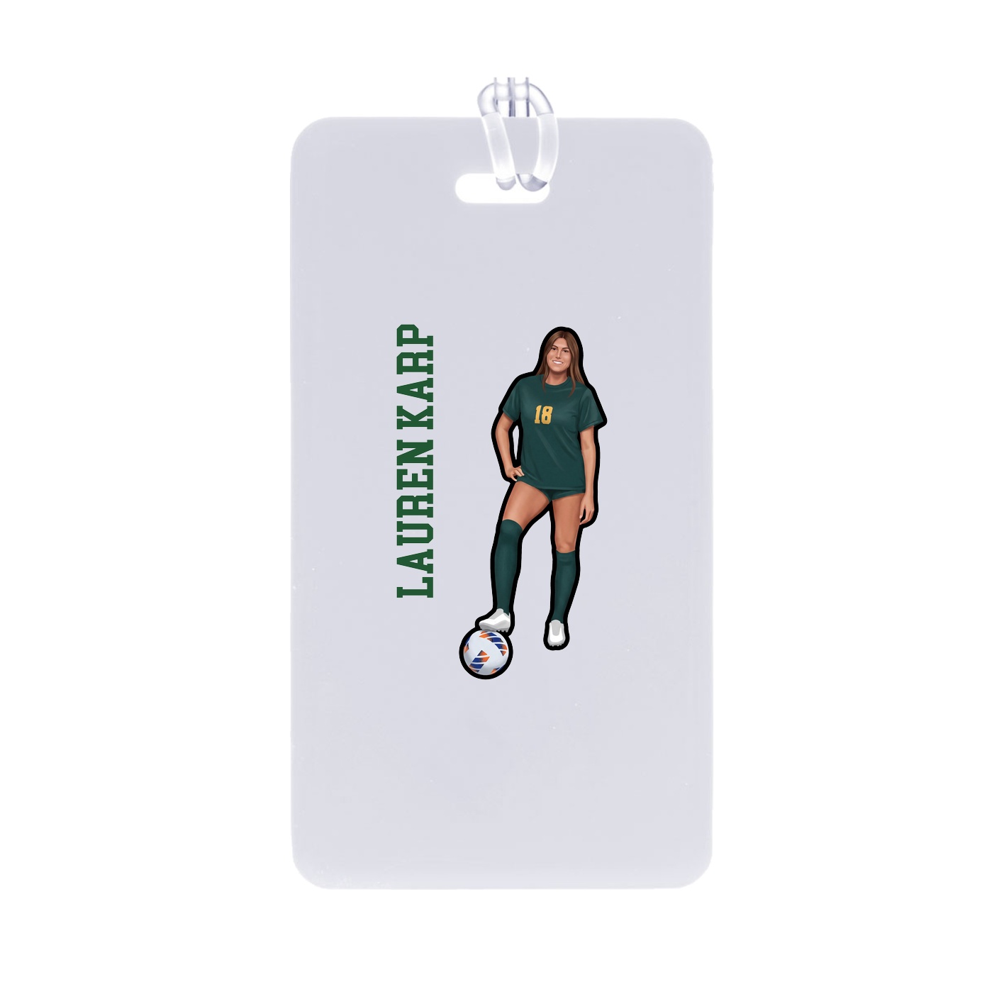 Bag Tag — Name Vertical in Classic