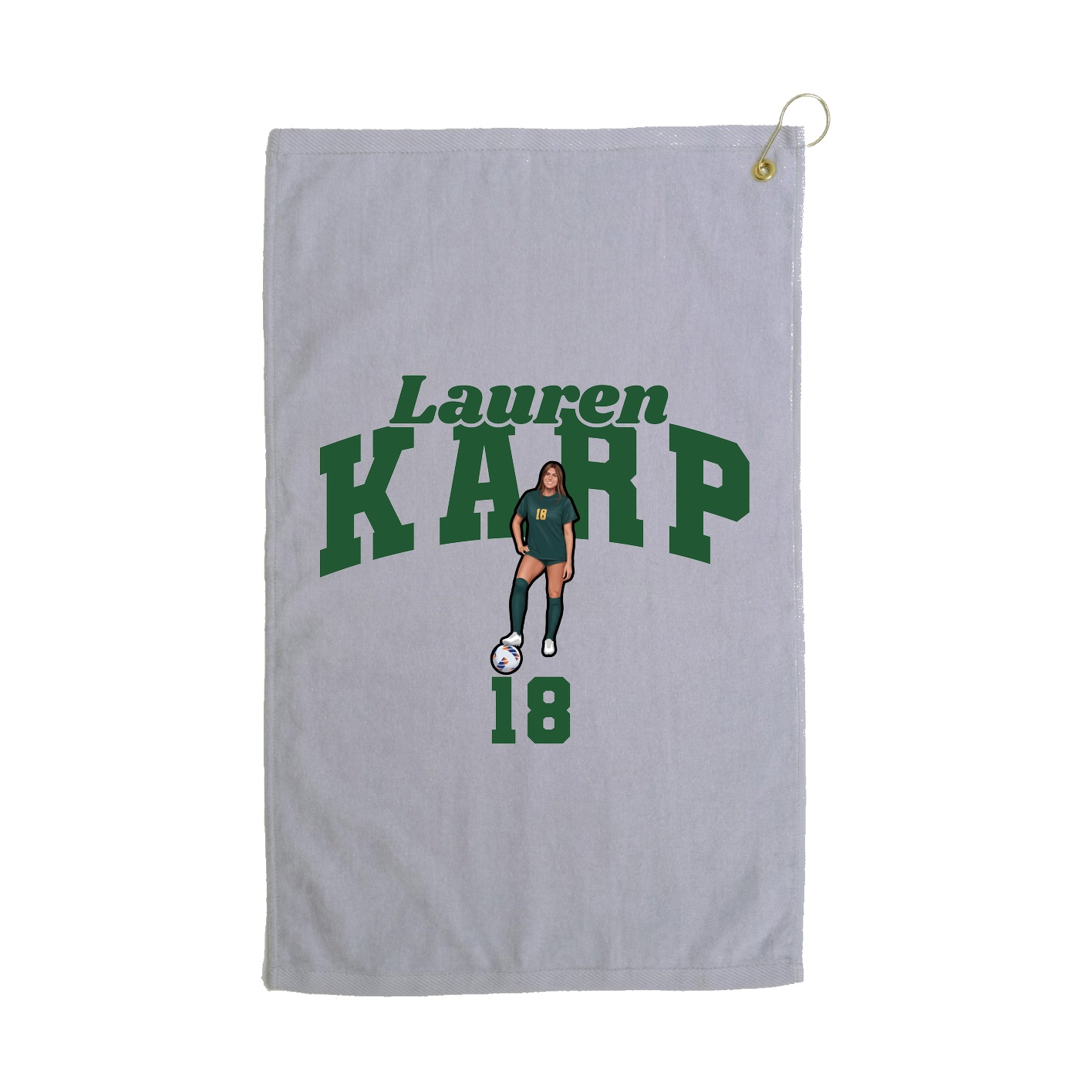 Golf Towel — Signature Arch in Grey