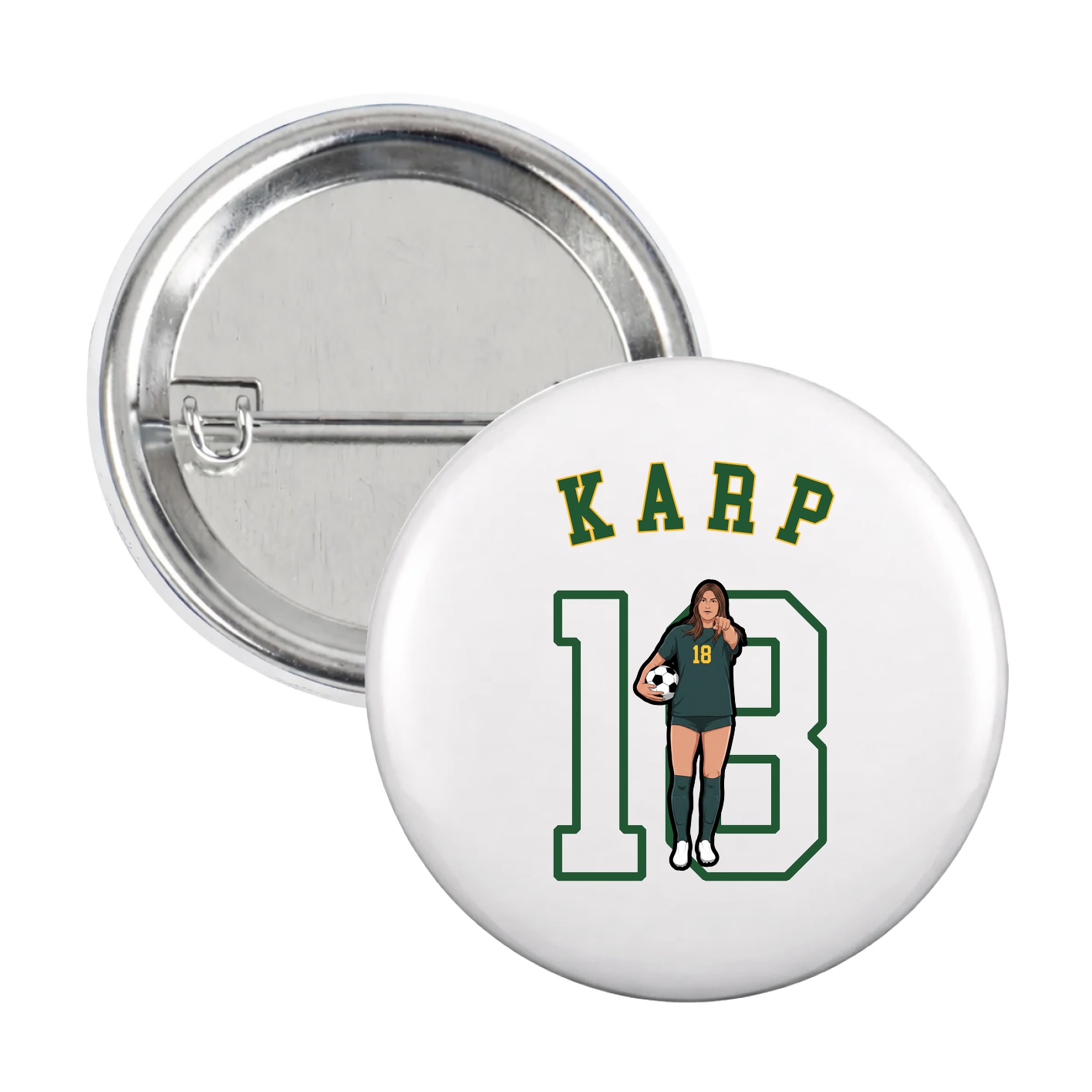 Game Day Button — Shirsey Arch in White