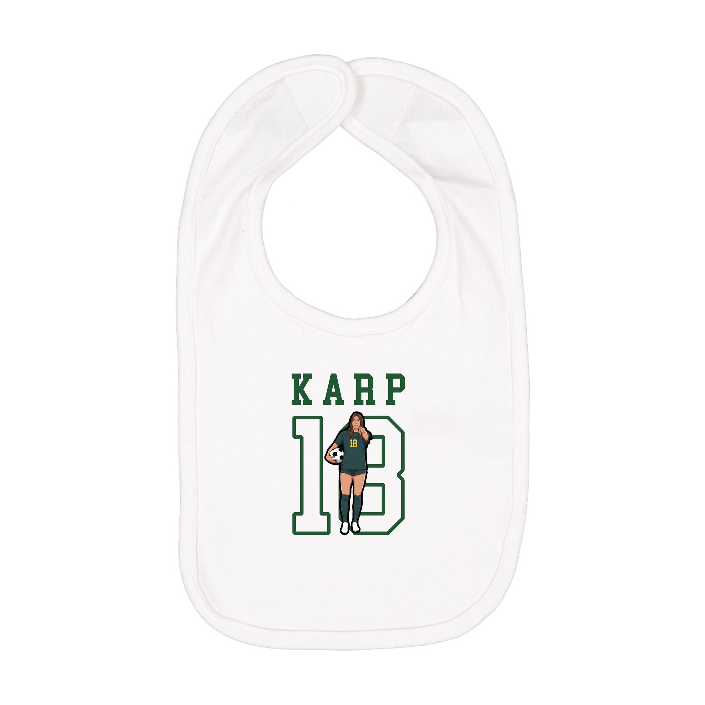 Infant Bib — Shirsey in White