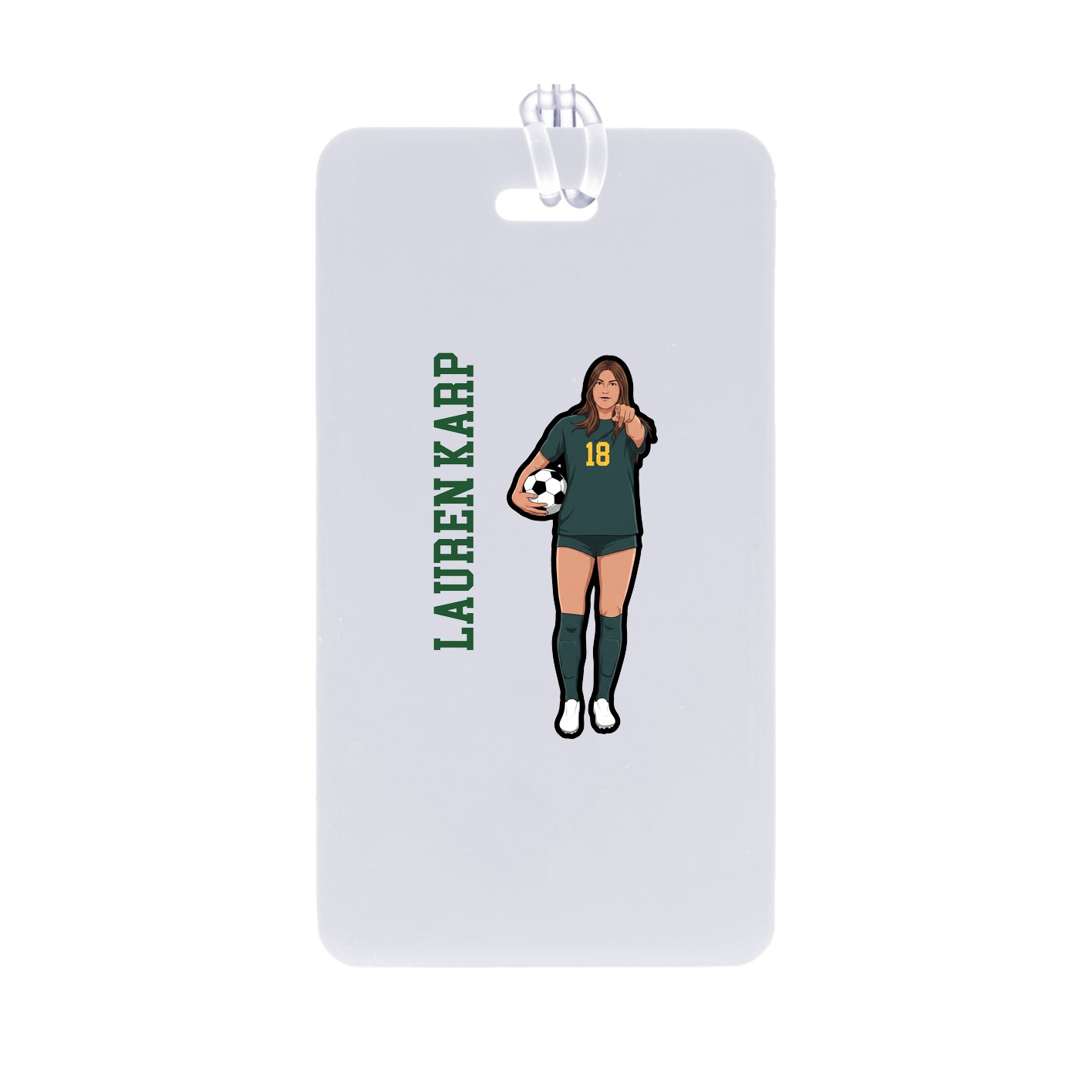 Bag Tag — Name Vertical in Classic