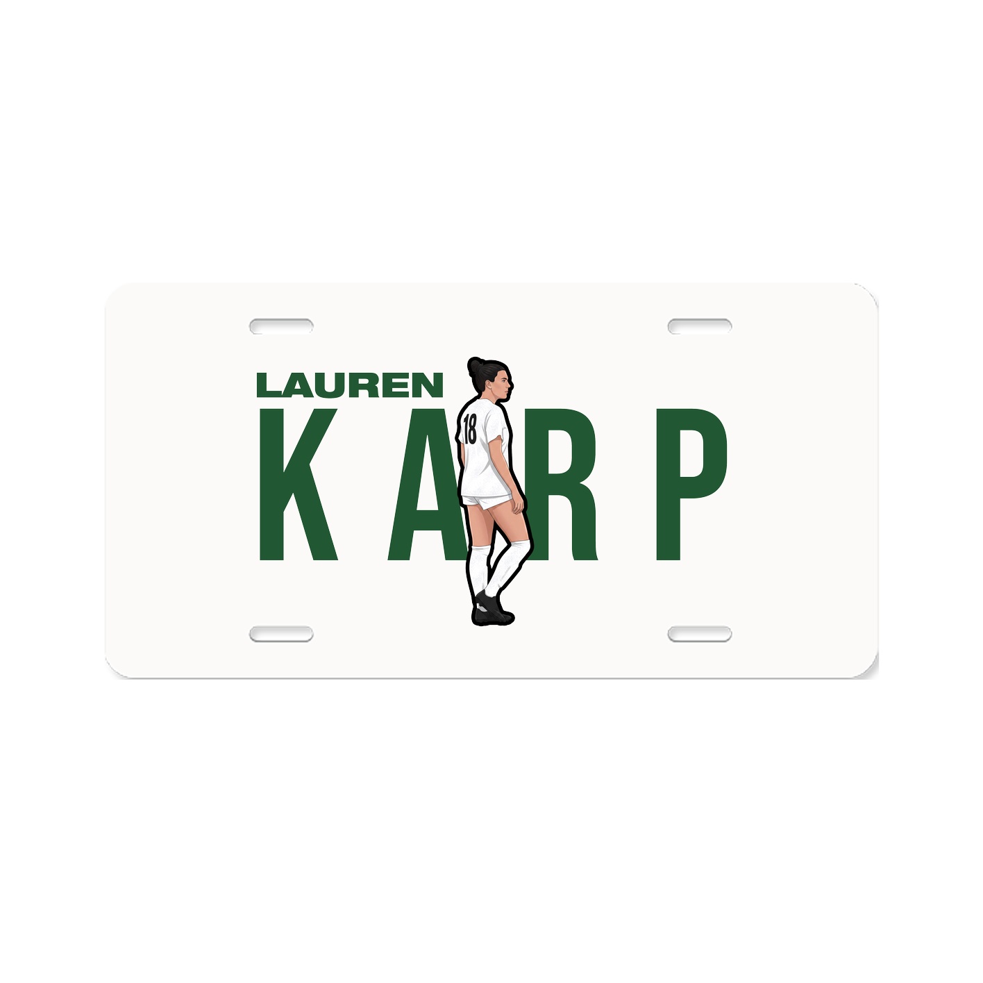 License Plate — Player Name in Classic