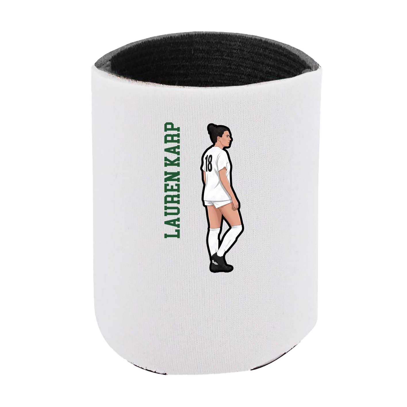 Can Holder — Name Vertical in White