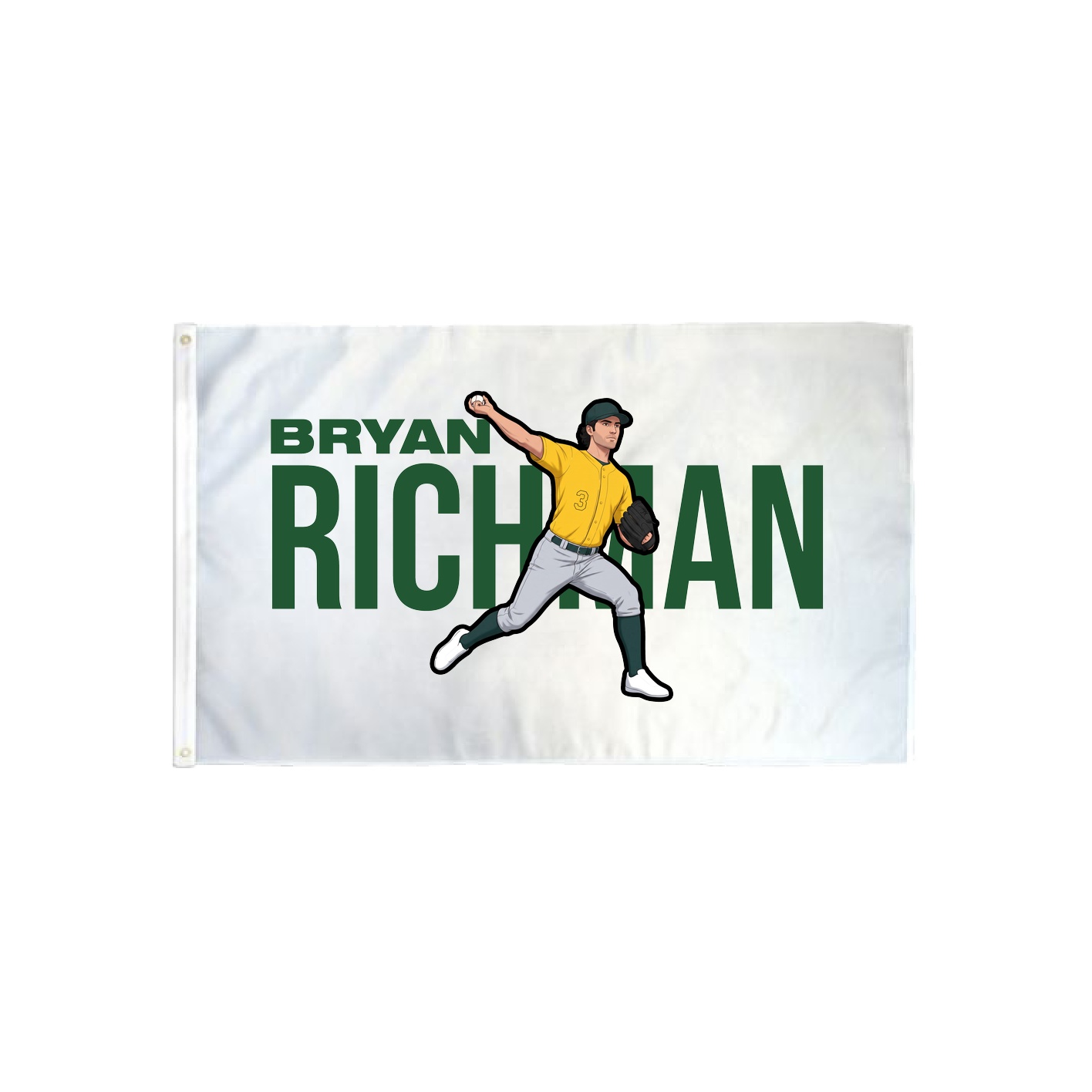 3x5 Flag — Player Name in Classic
