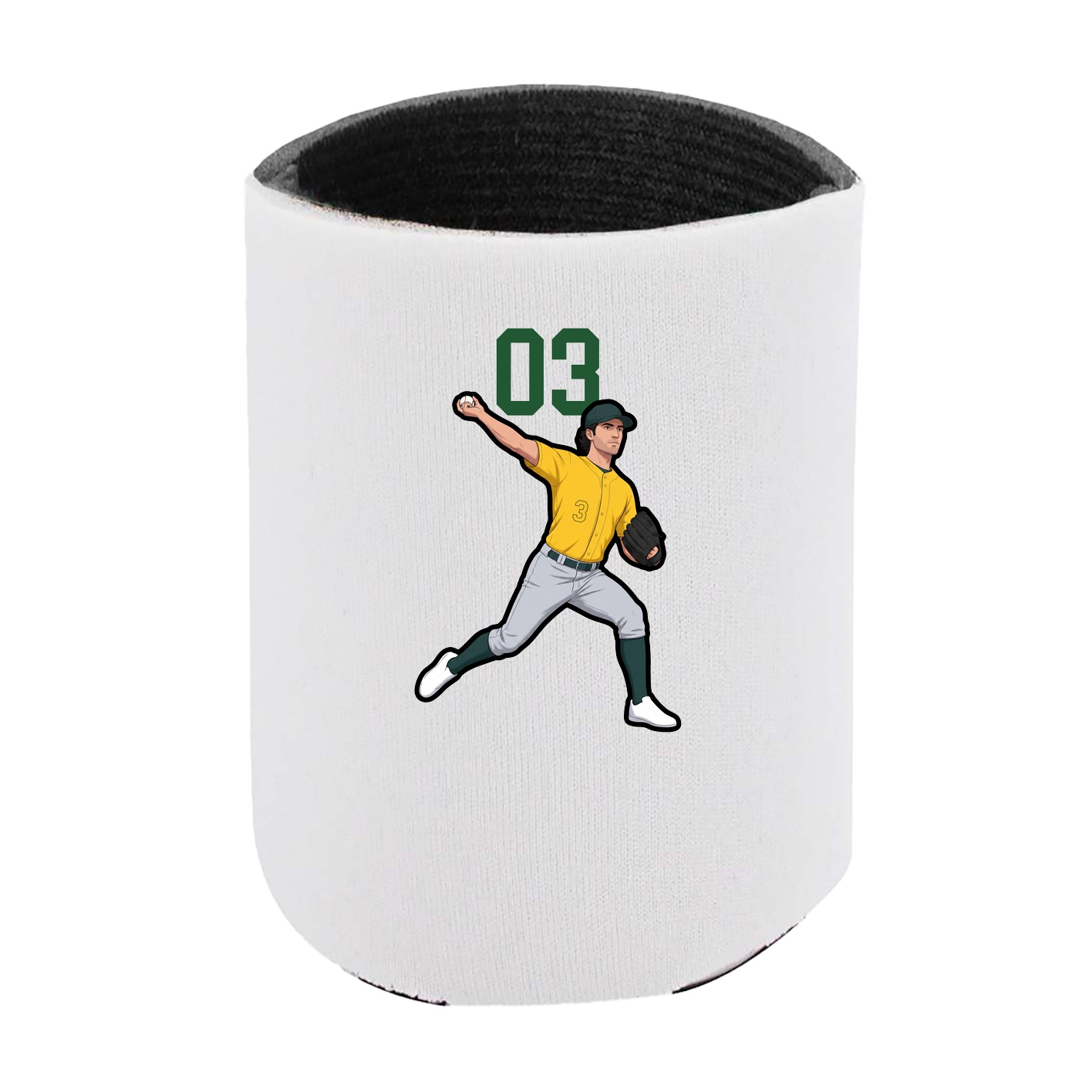 Can Holder — Number Top in White