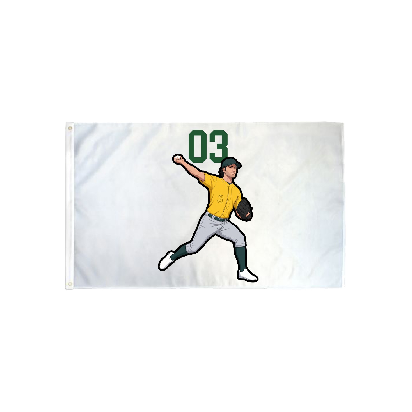 3x5 Flag — Number Top in Classic