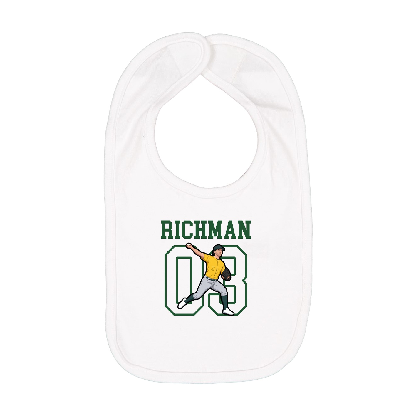 Infant Bib — Shirsey in White