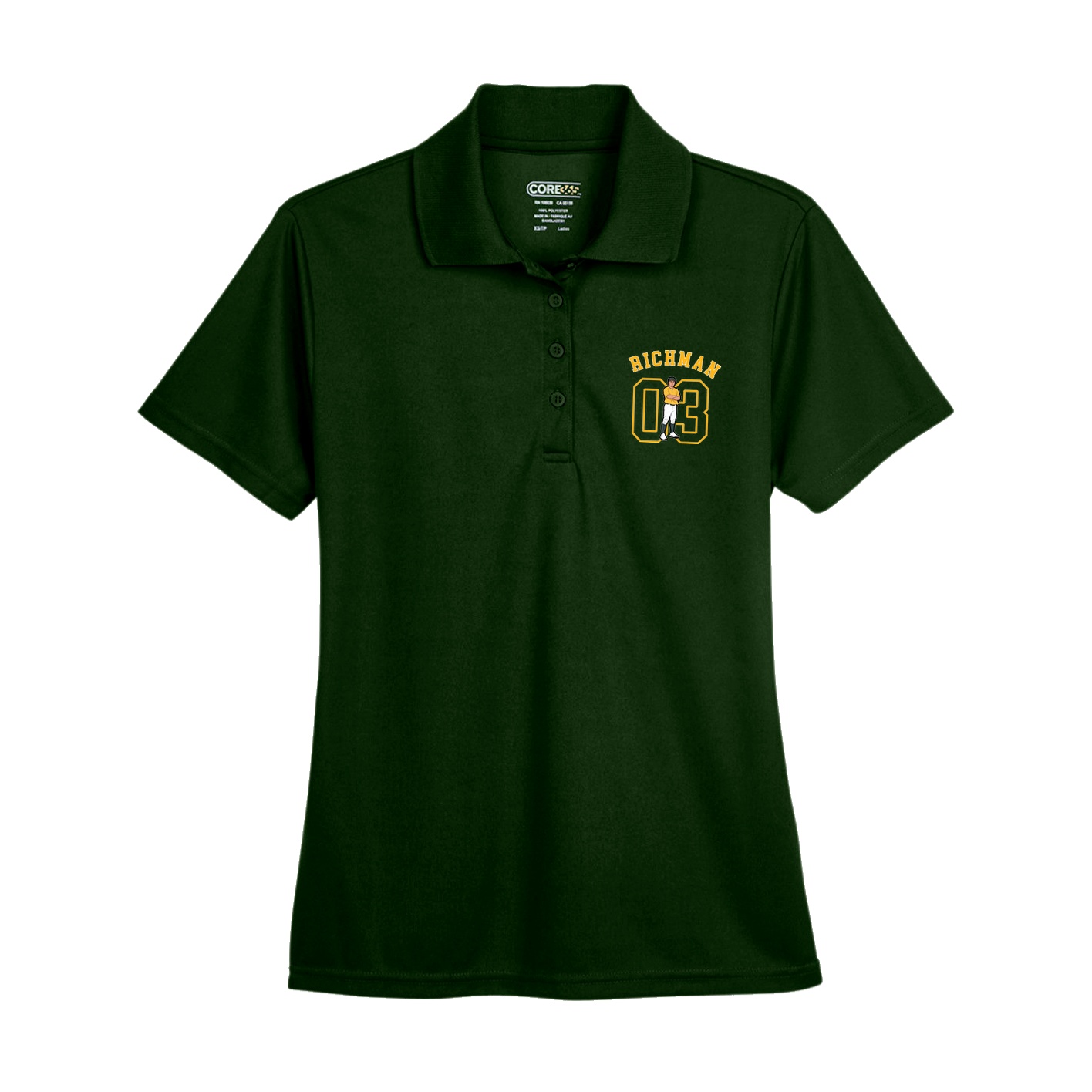 Womens Performance Polo — Shirsey Arch in Green
