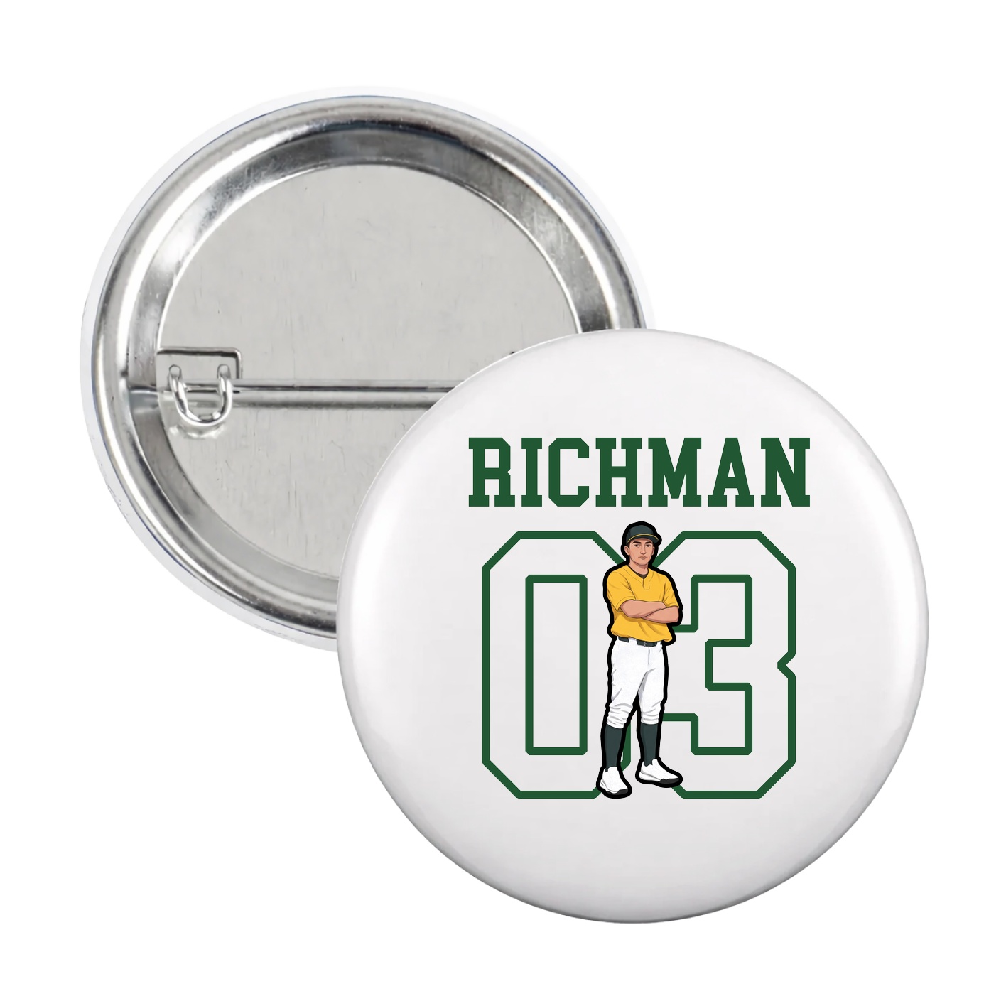 Game Day Button — Shirsey in White