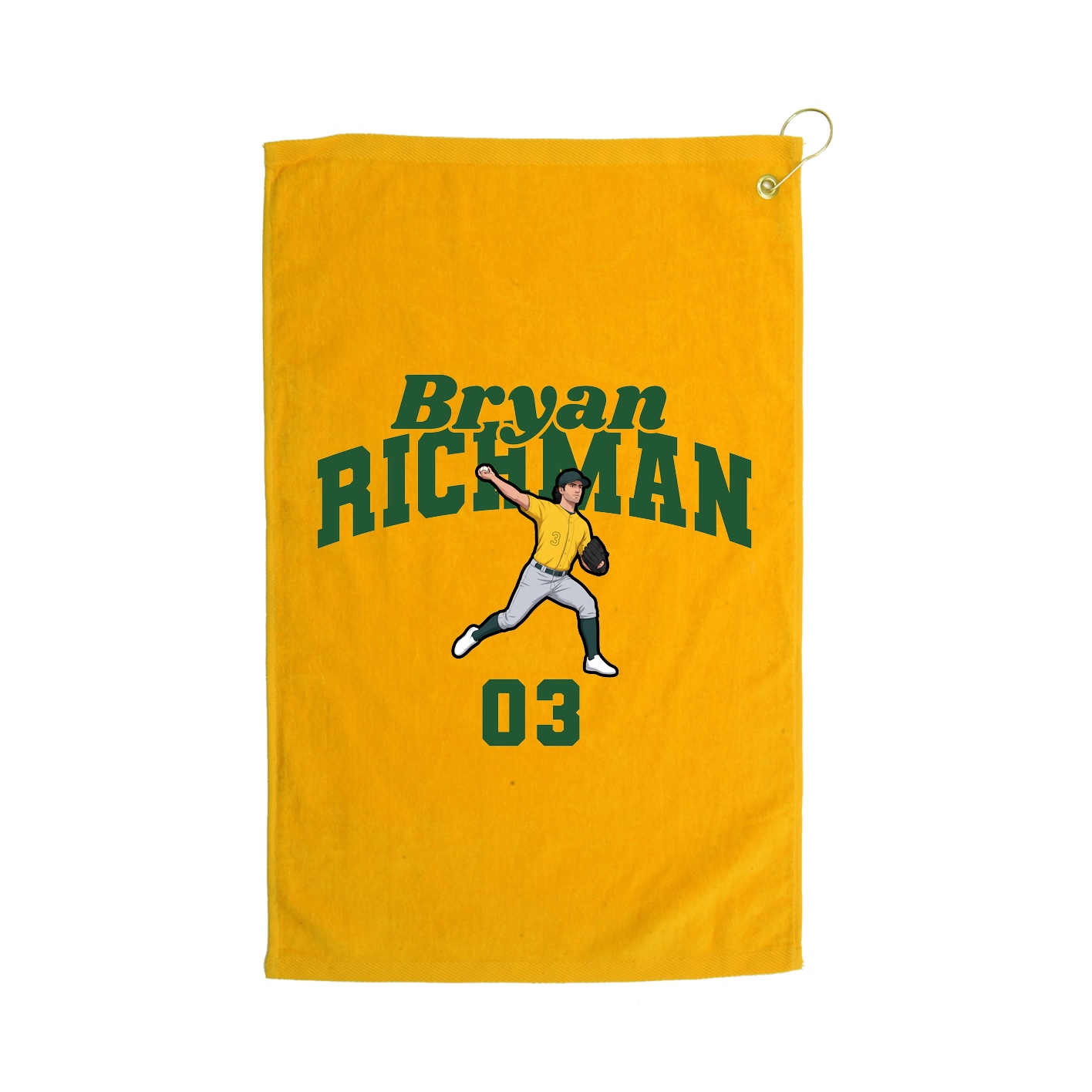 Golf Towel — Signature Arch in Gold