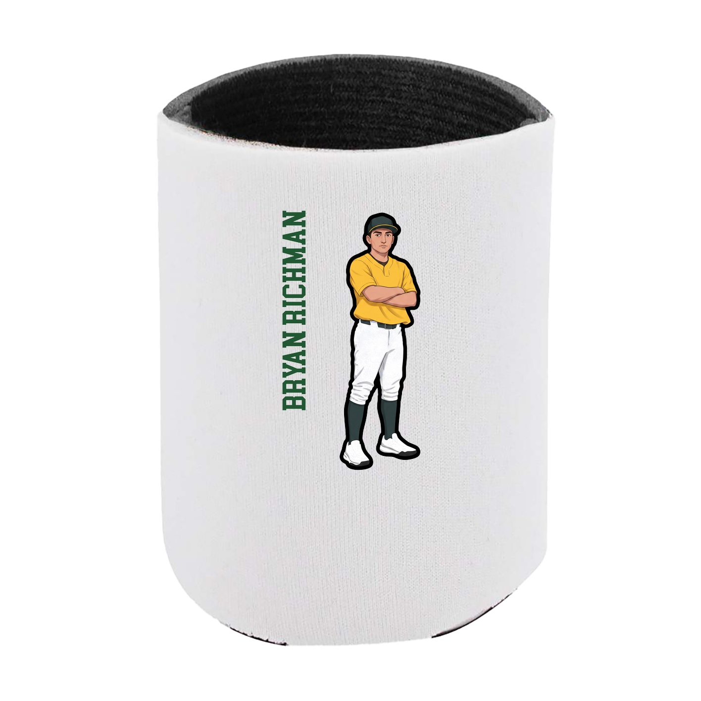 Can Holder — Name Vertical in White