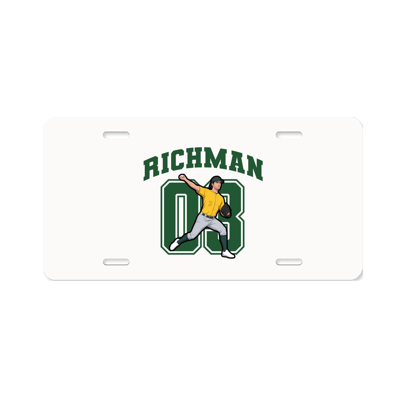 License Plate — Number in Classic