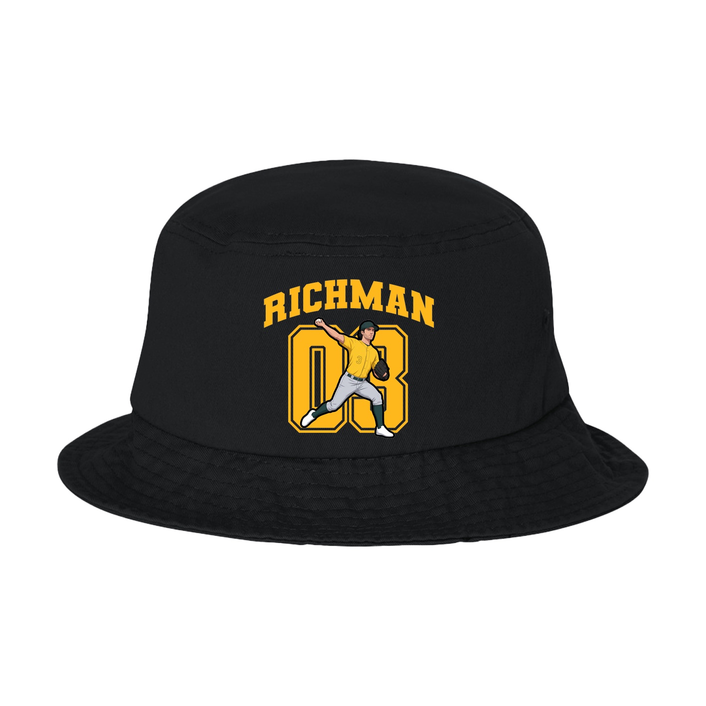 Bucket Cap — Number in Black