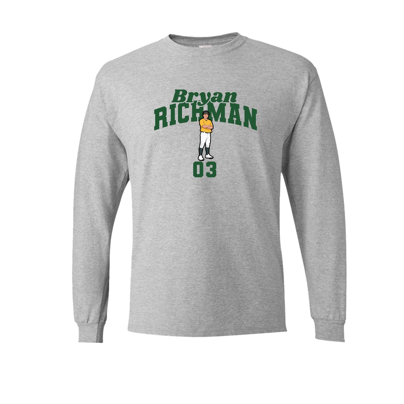Long Sleeve Tee — Signature Arch in Grey