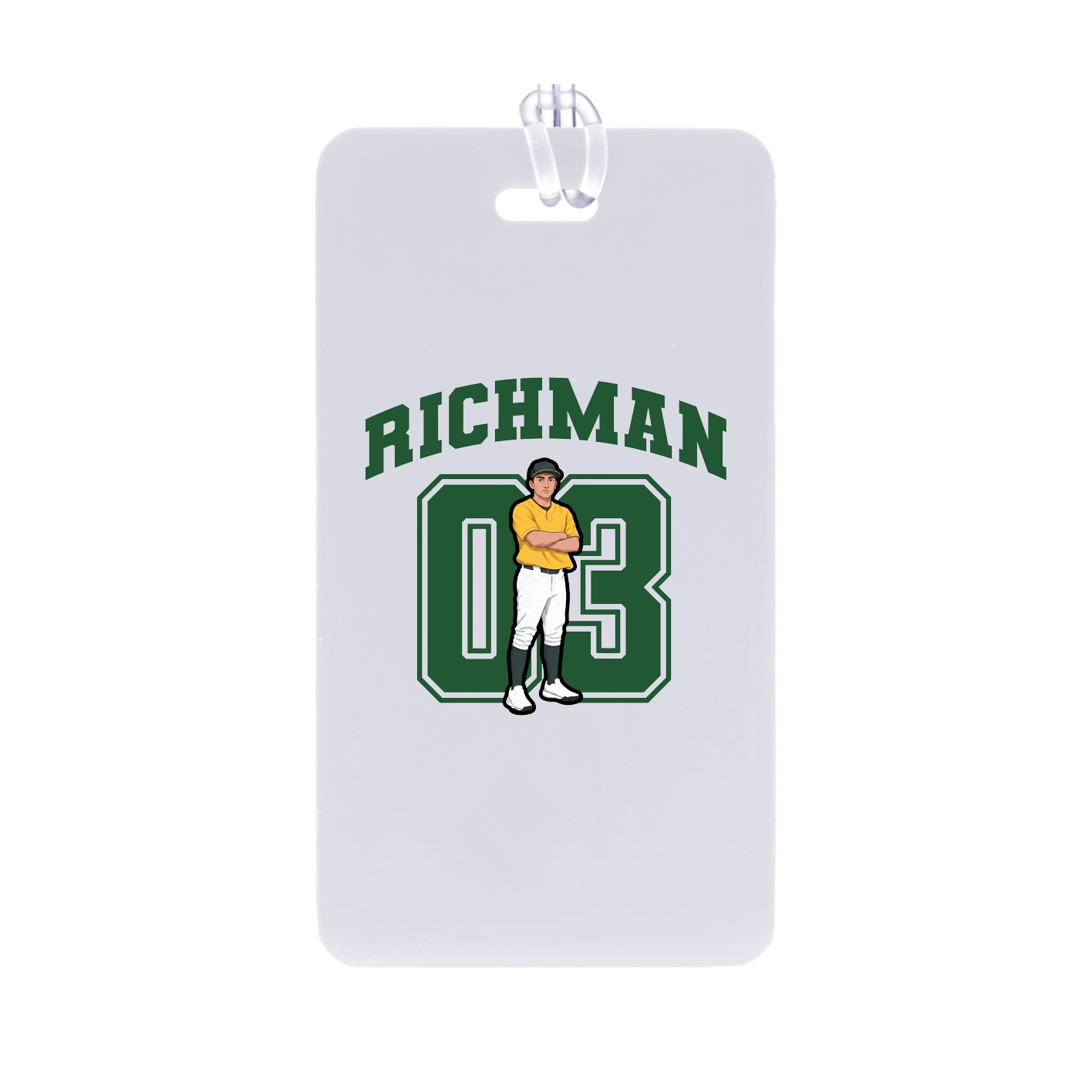 Bag Tag — Number in Classic
