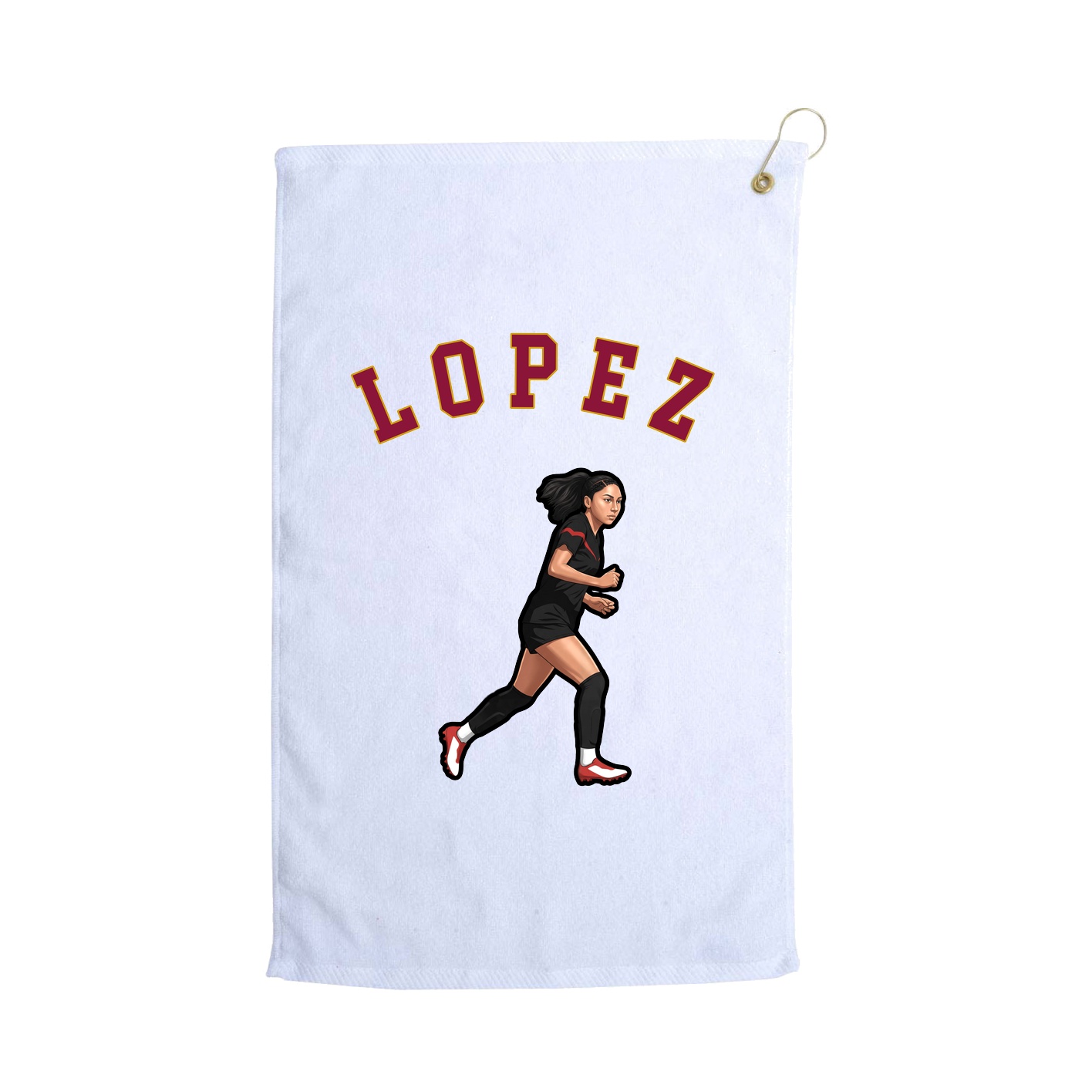 Golf Towel — Shirsey Arch in White