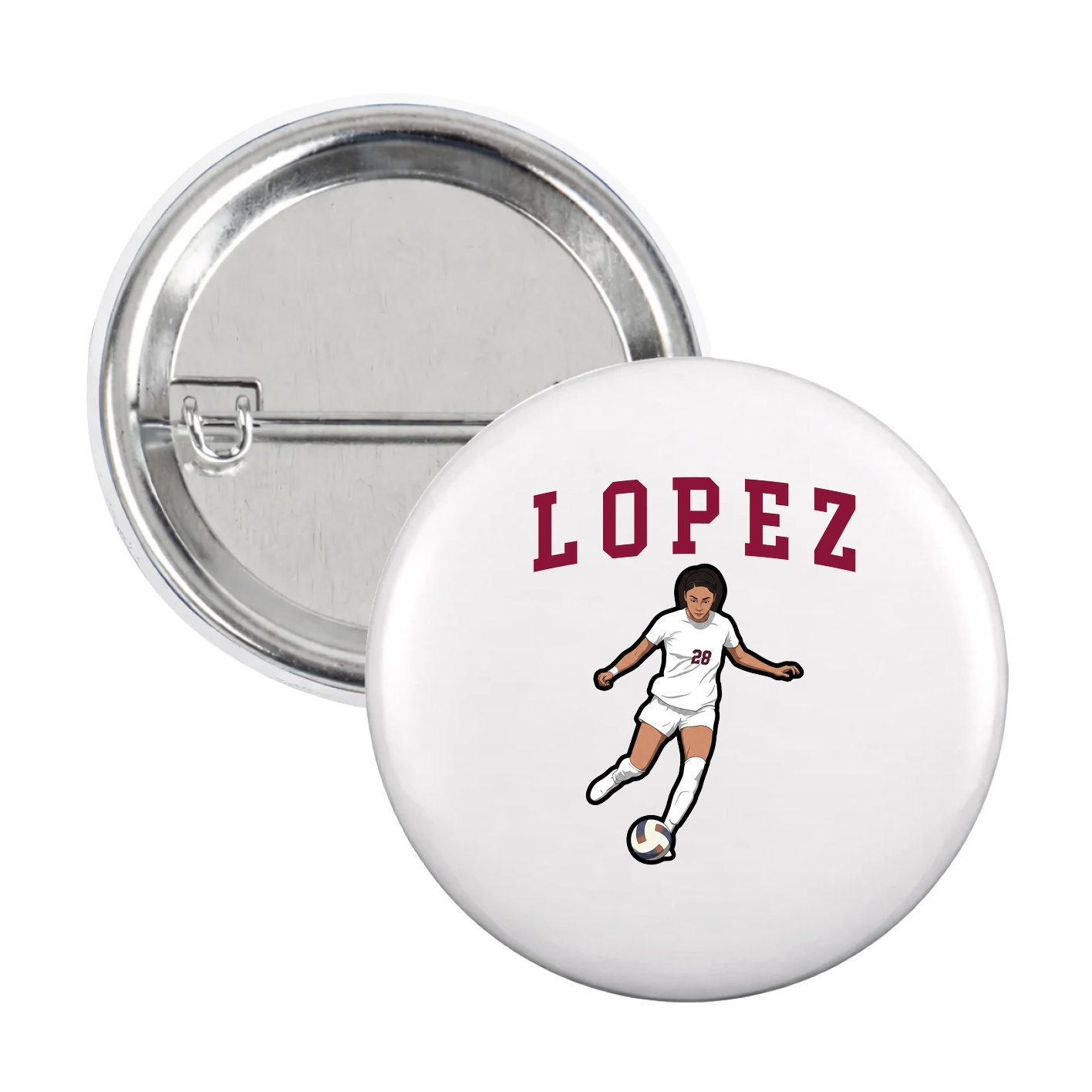 Game Day Button — Shirsey in White