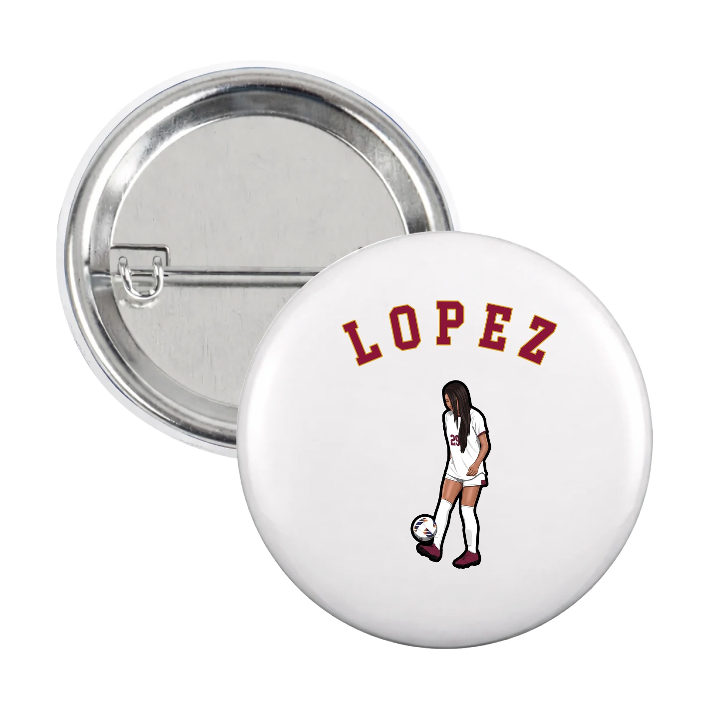 Game Day Button — Shirsey Arch in White