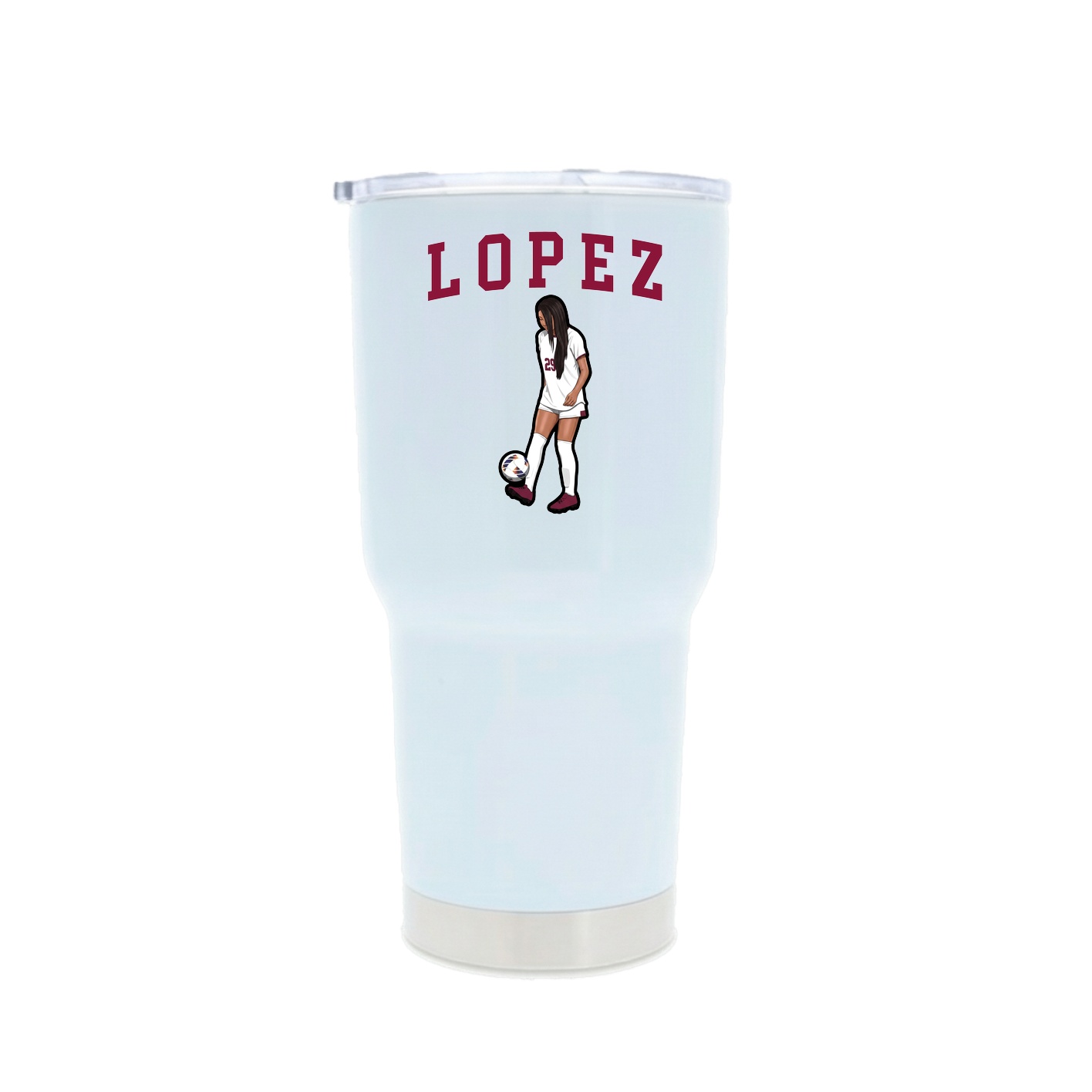 30oz Stainless Steel Tumbler — Shirsey in White