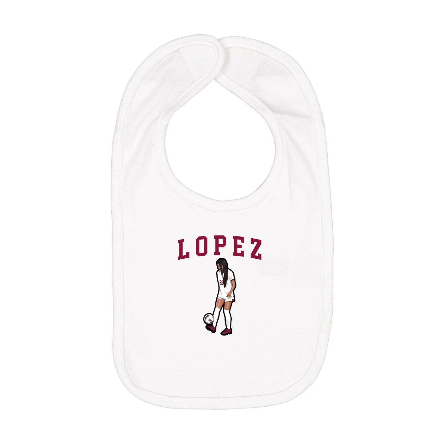 Infant Bib — Shirsey in White
