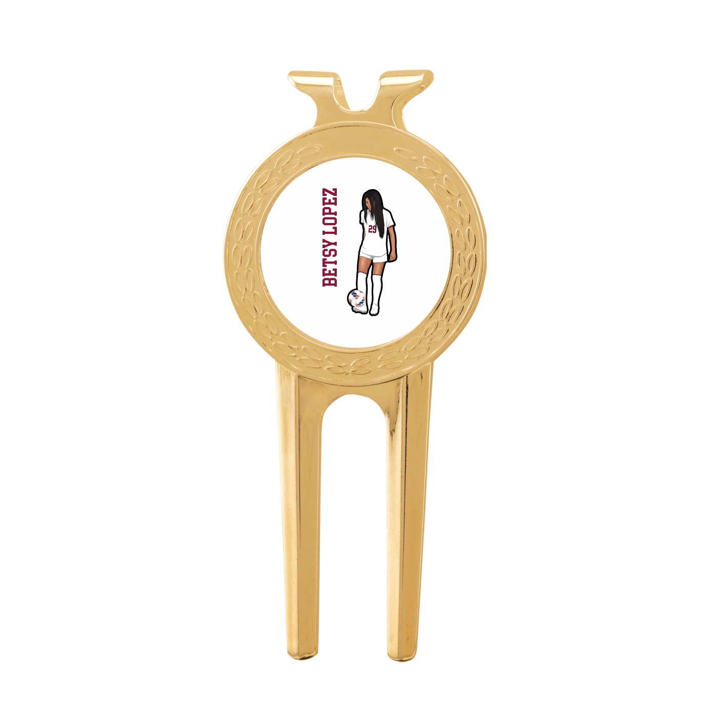 Divot Tool with Ball Marker — Name Vertical in Classic