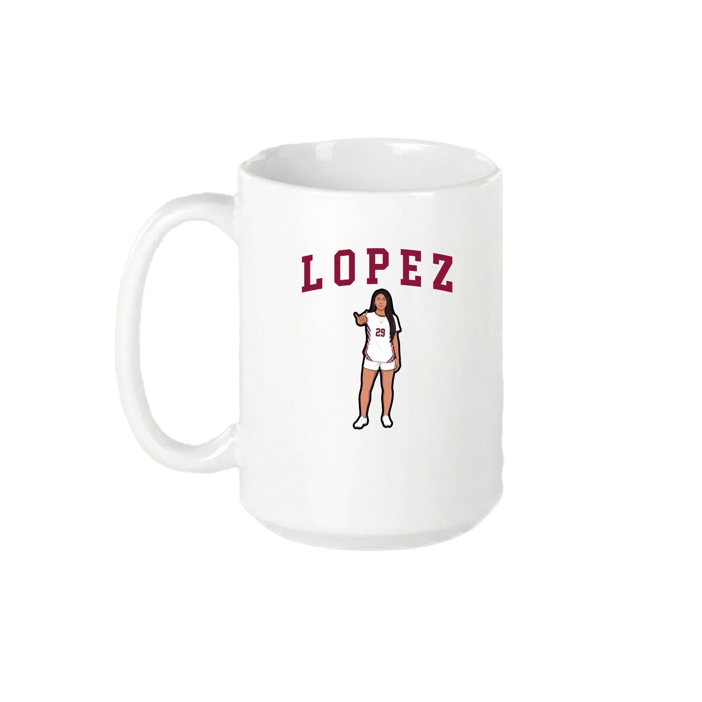 15oz Coffee Mug — Shirsey in White