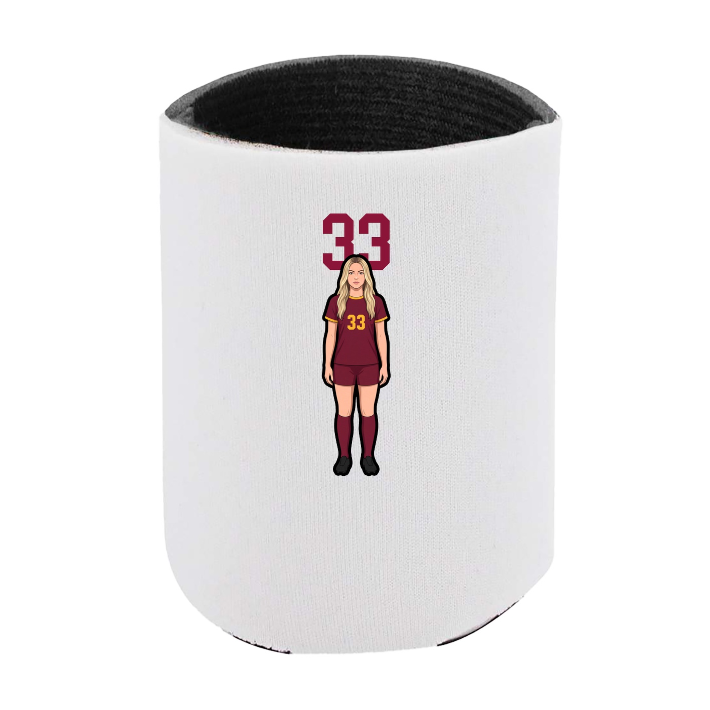 Can Holder — Number Top in White