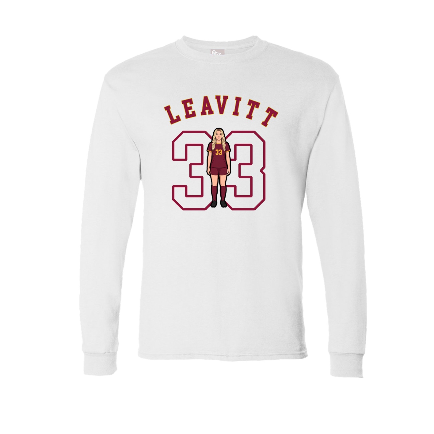 Long Sleeve Tee — Shirsey Arch in White