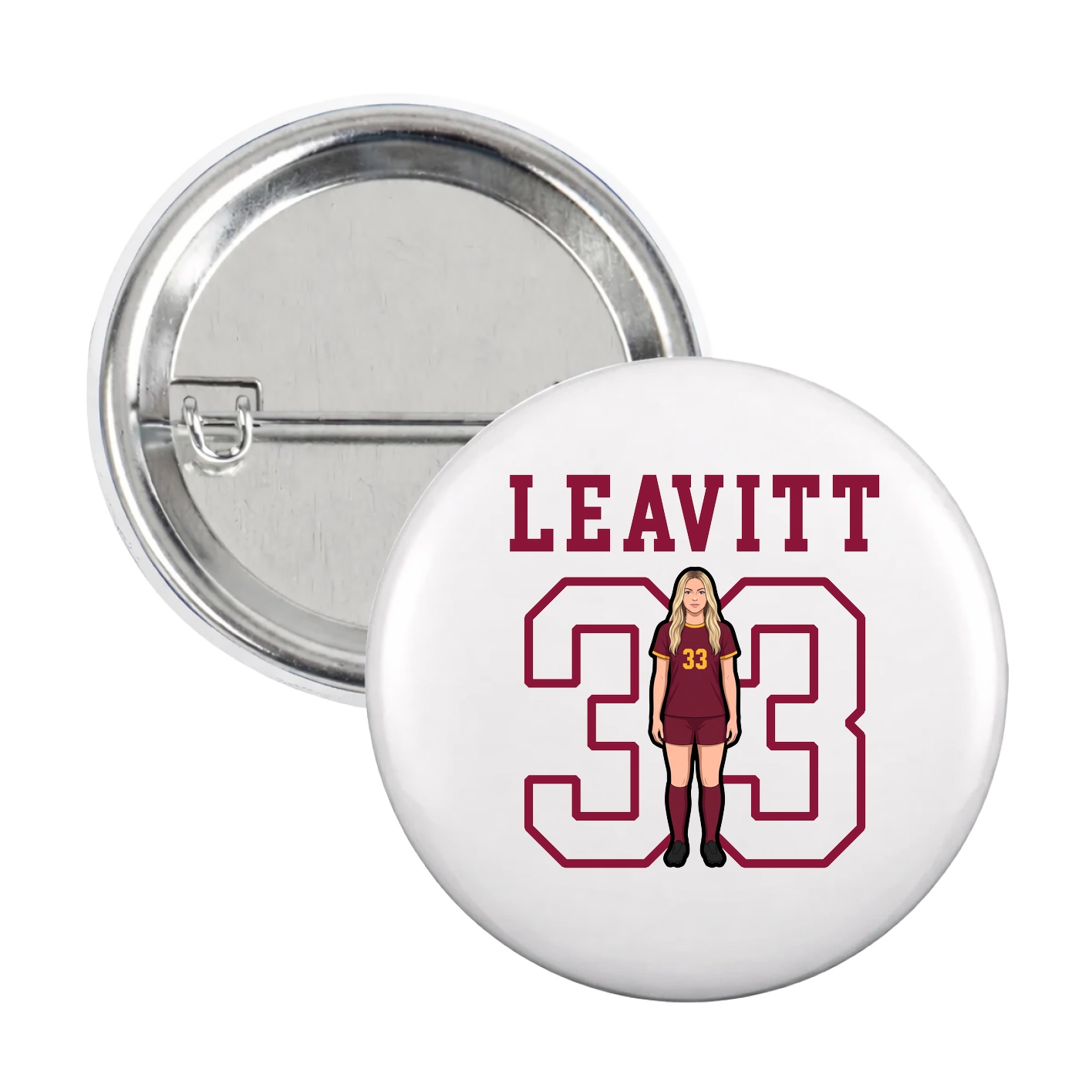 Game Day Button — Shirsey in White