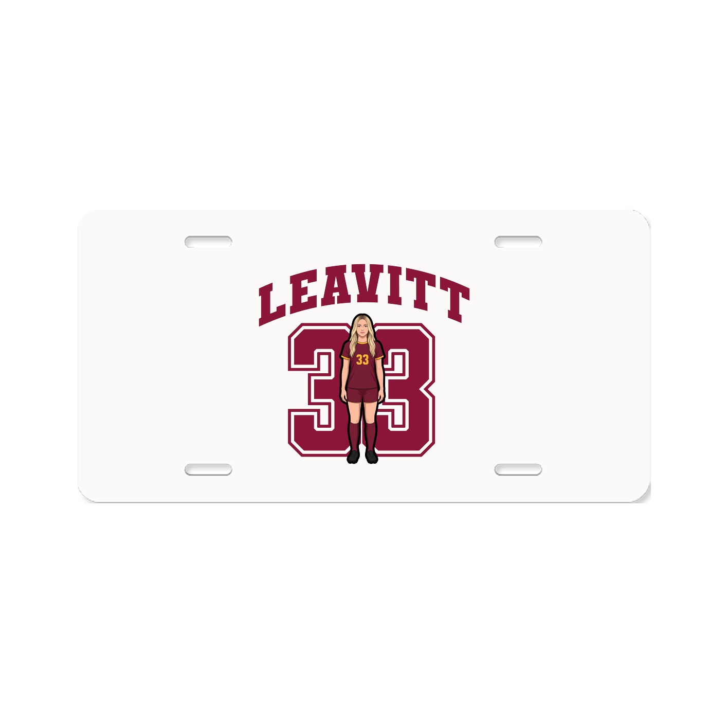 License Plate — Number in Classic