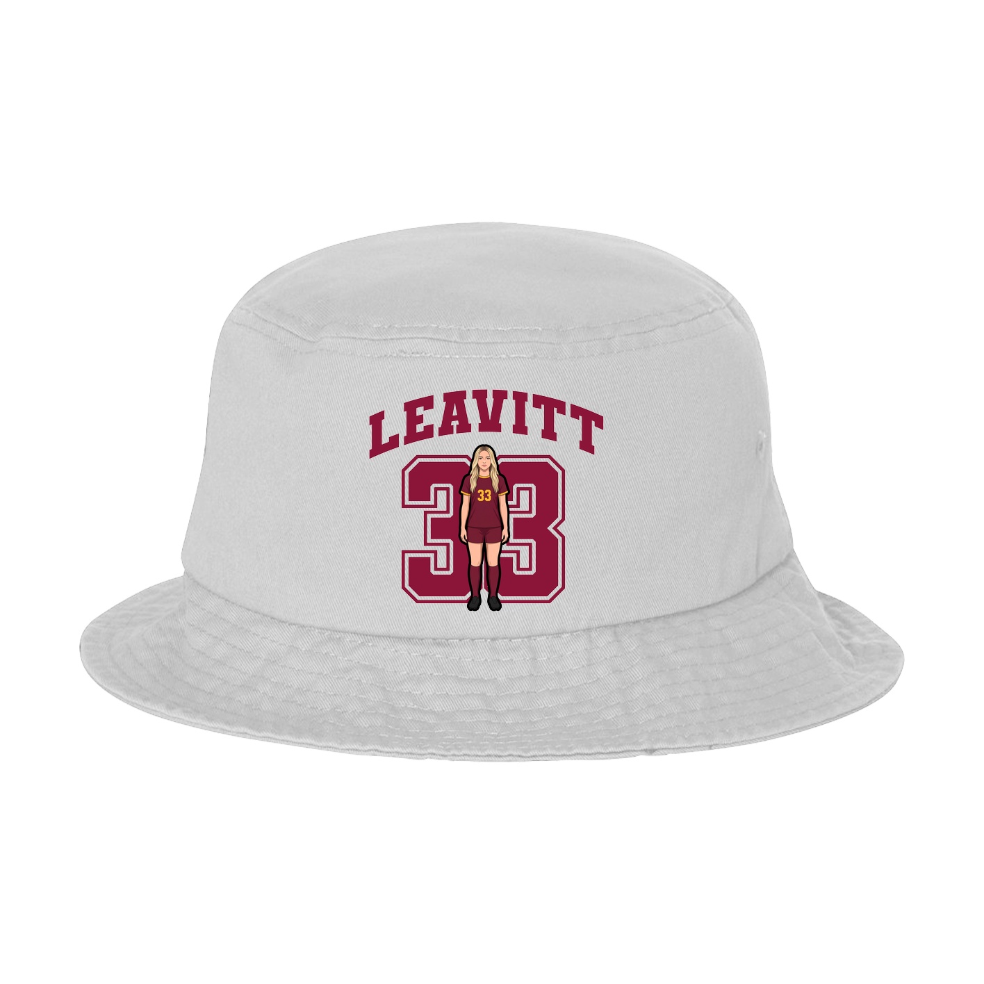 Bucket Cap — Number in White