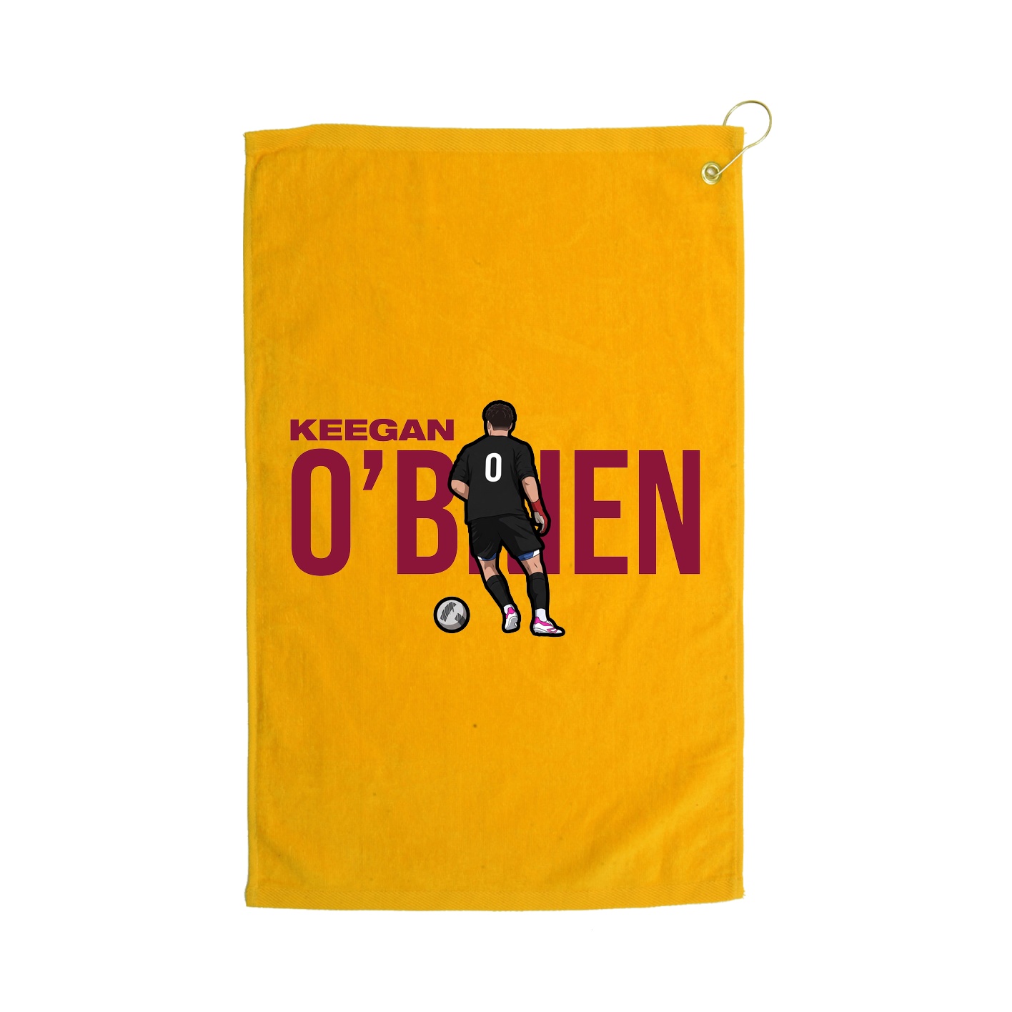 Golf Towel — Player Name in Gold