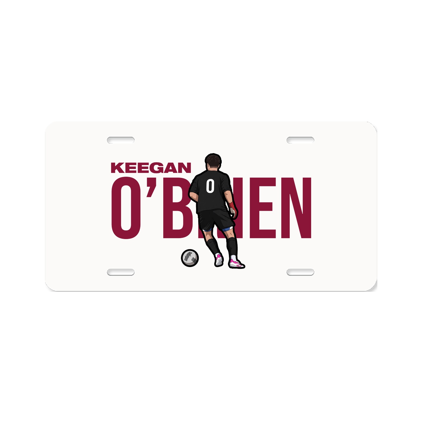 License Plate — Player Name in Classic