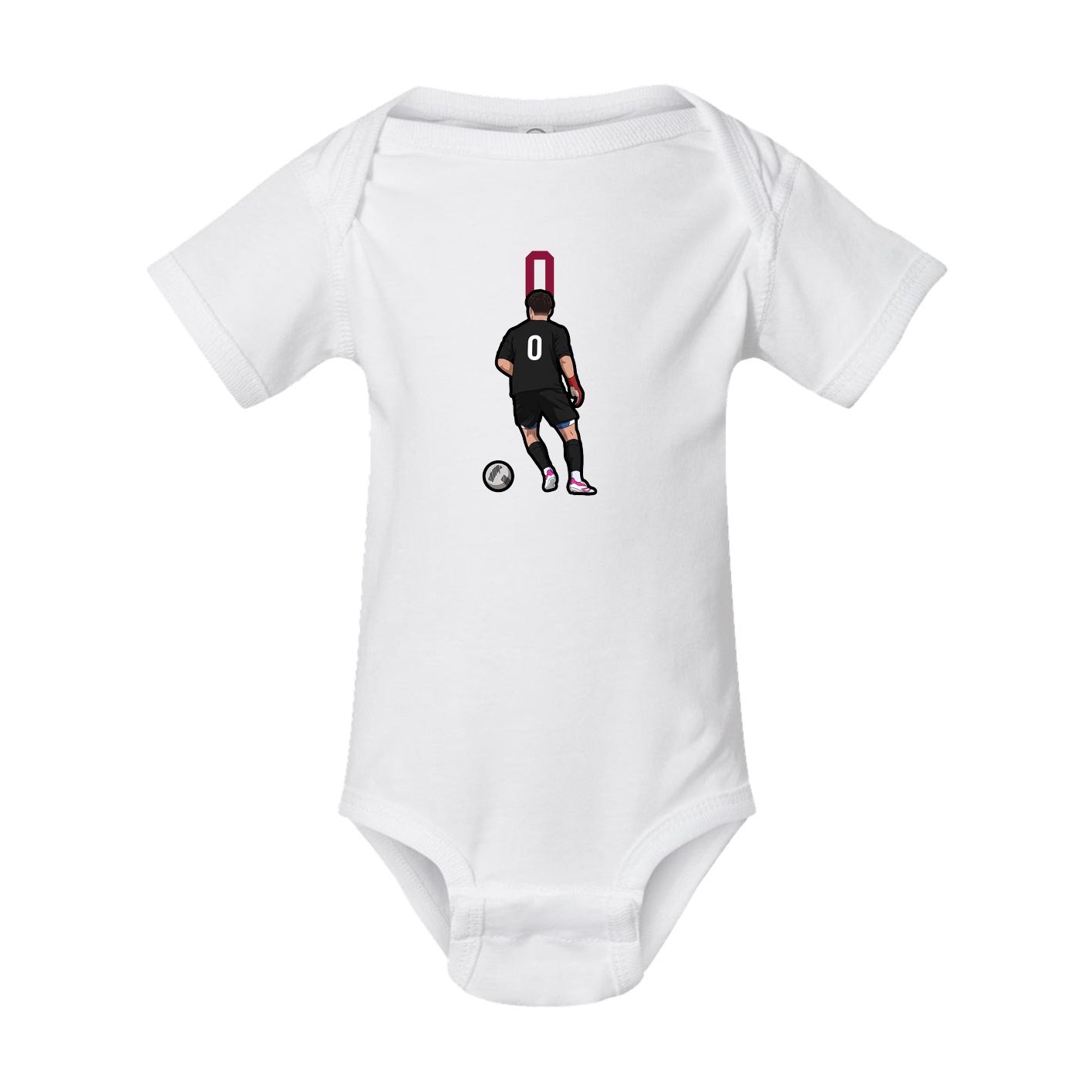 Baby Onesie — Number Top in White