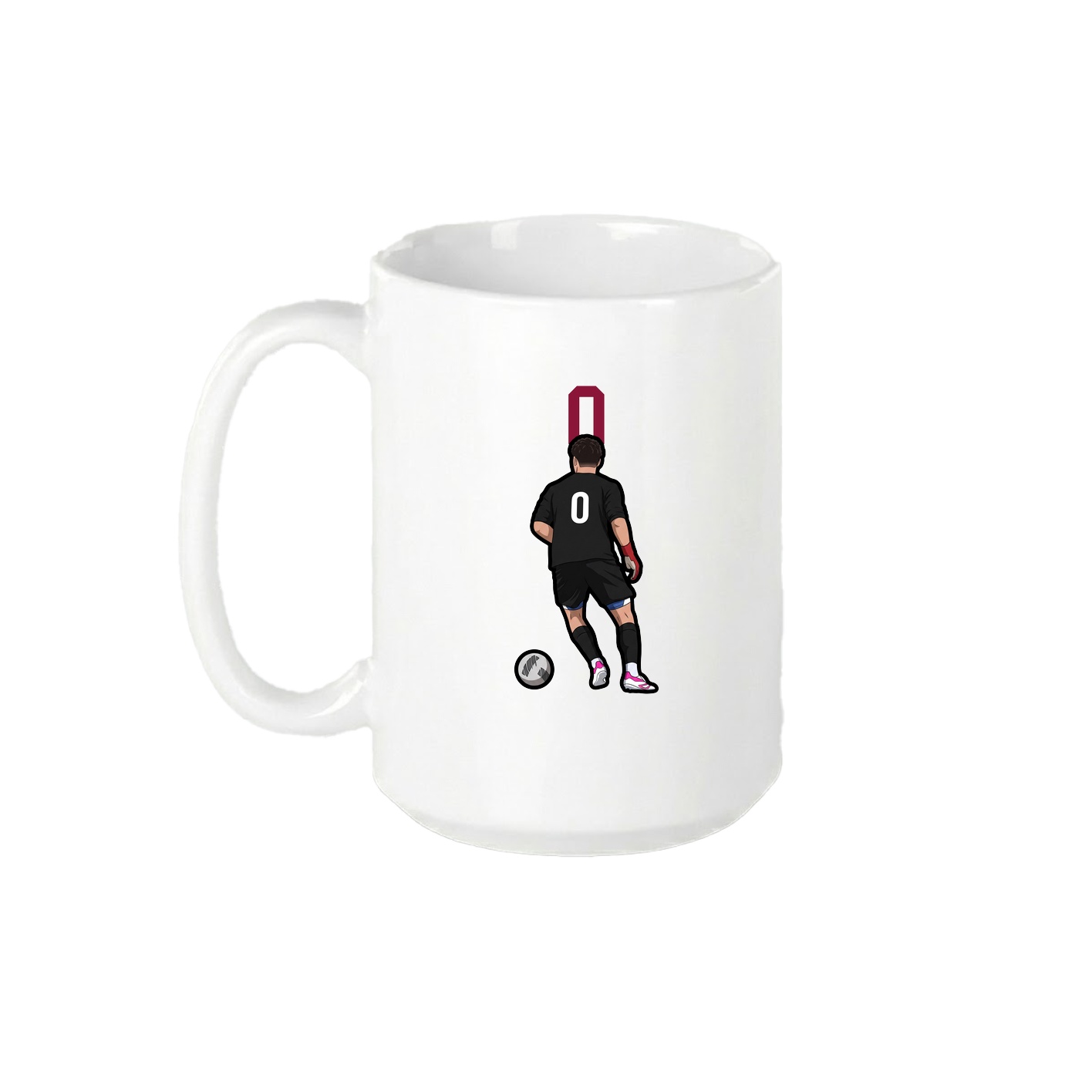 15oz Coffee Mug — Number Top in White