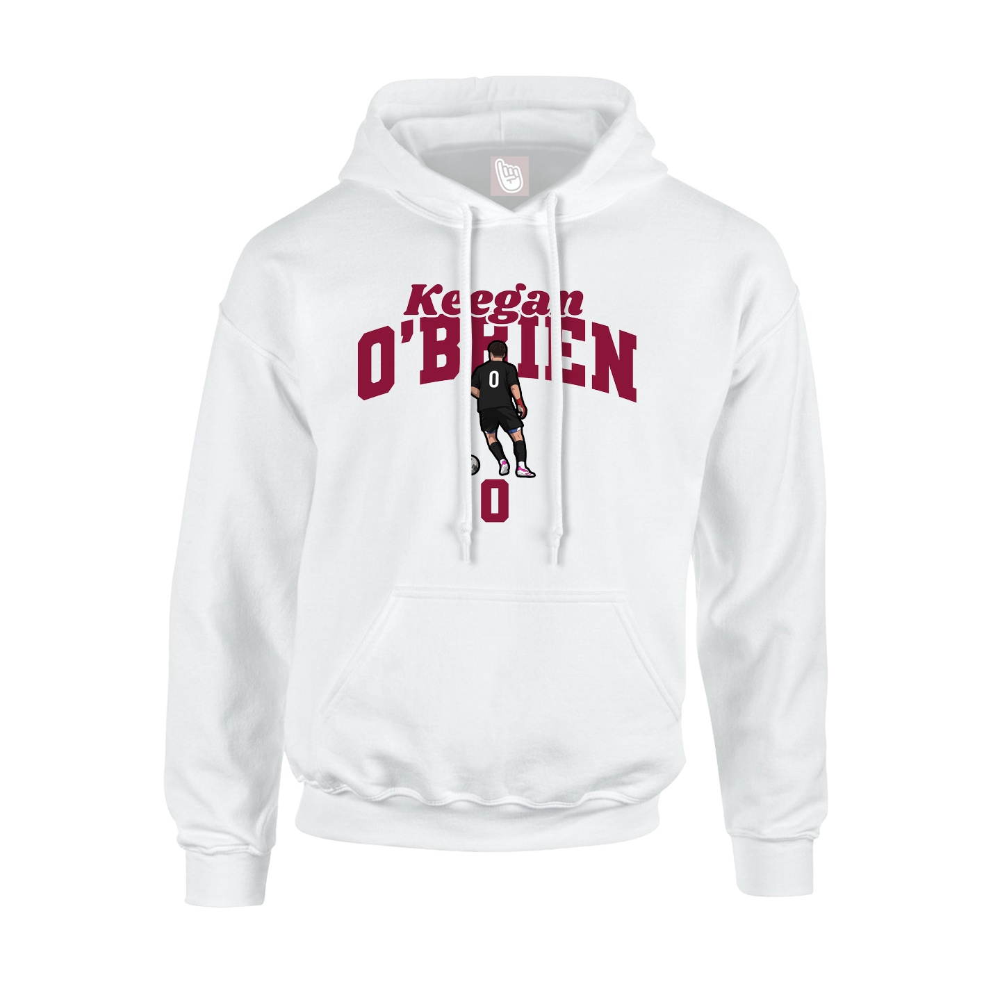 Hoodie — Signature Arch in White