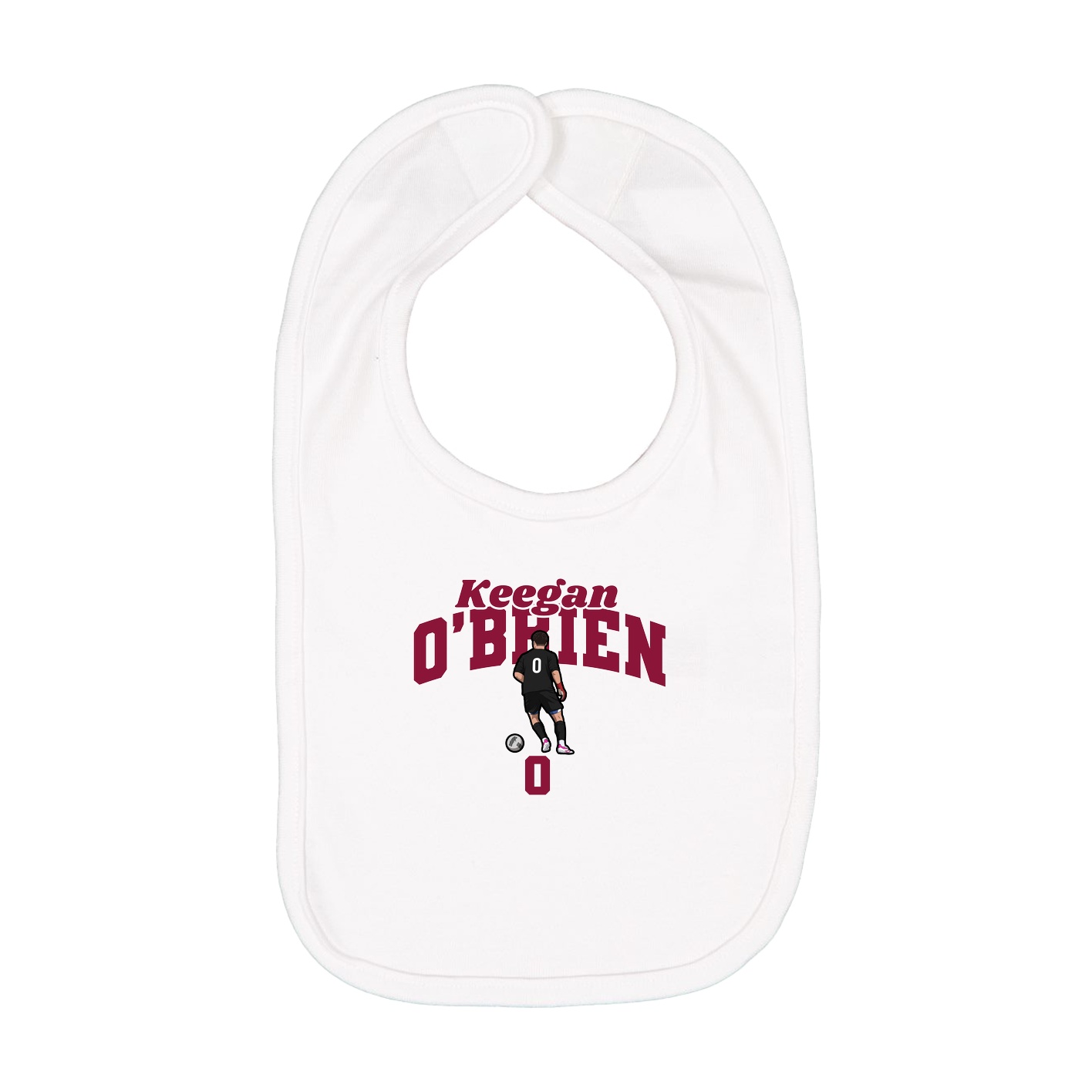 Infant Bib — Signature Arch in White