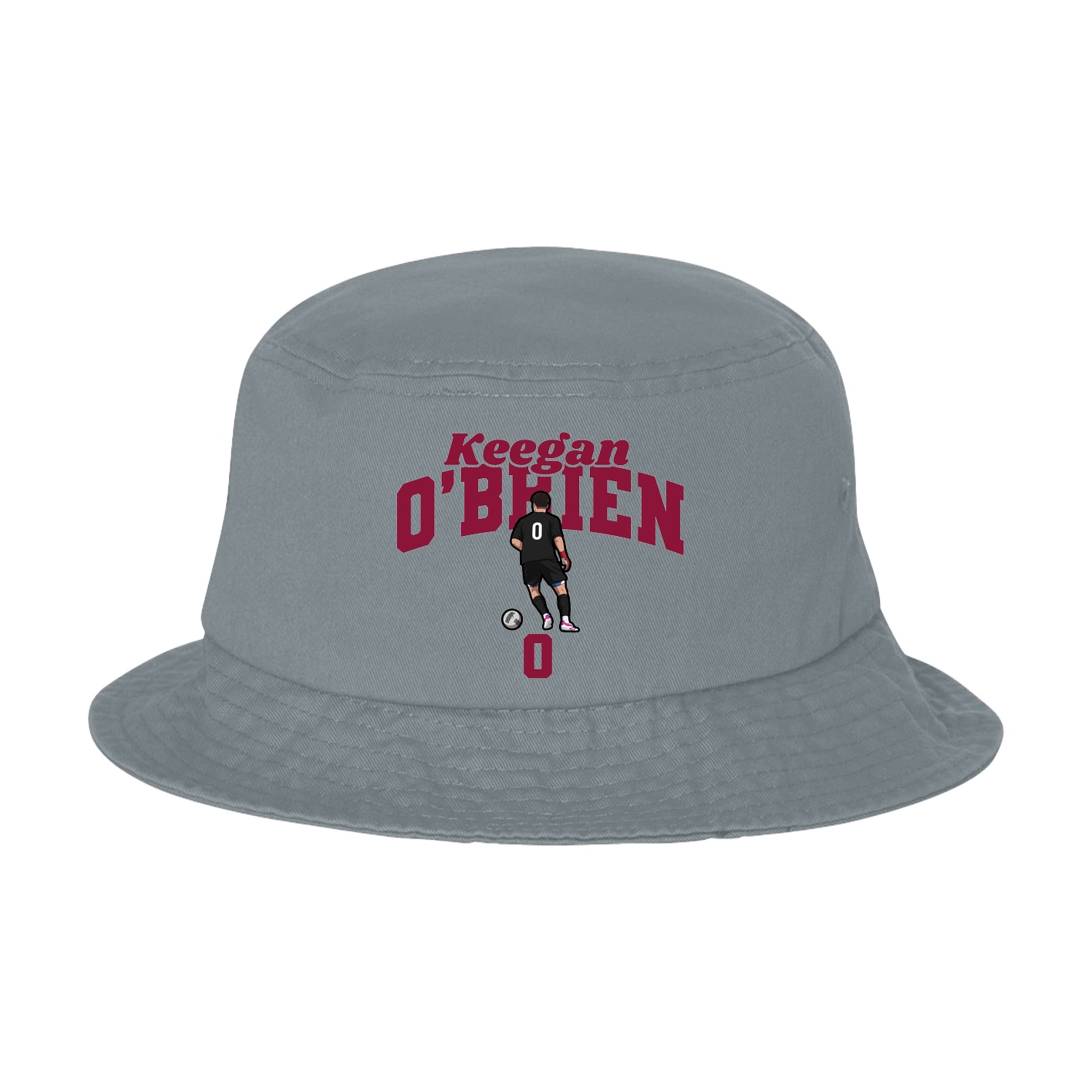Bucket Cap — Signature Arch in Grey