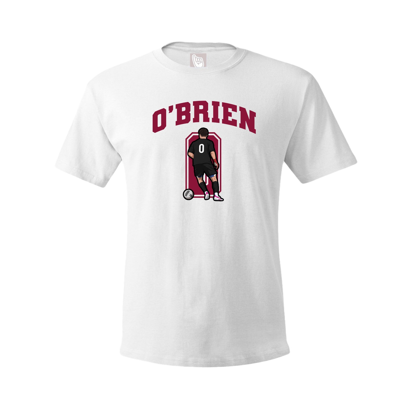 Youth Tee — Number in White