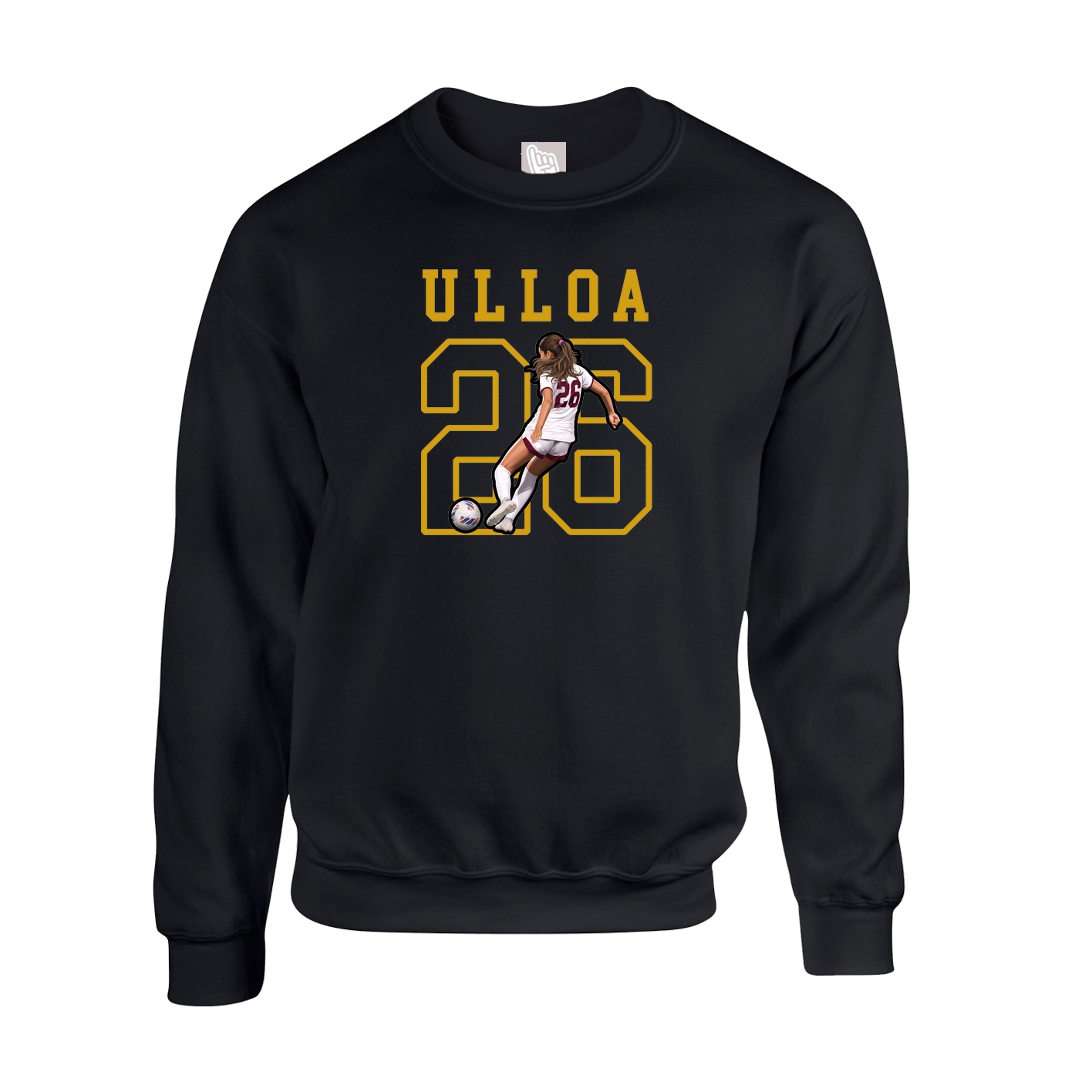 Fleece Crew — Shirsey in Black