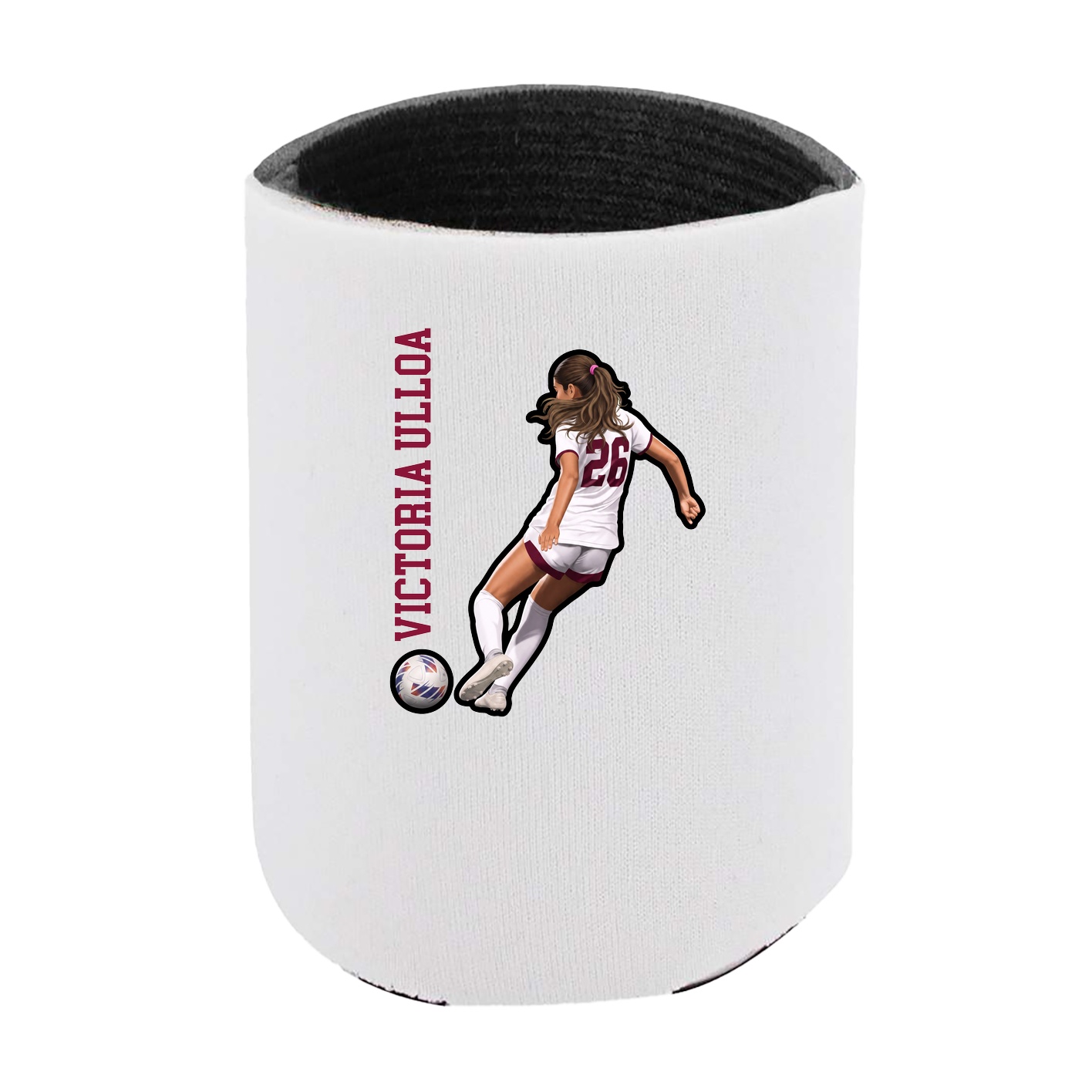 Can Holder — Name Vertical in White