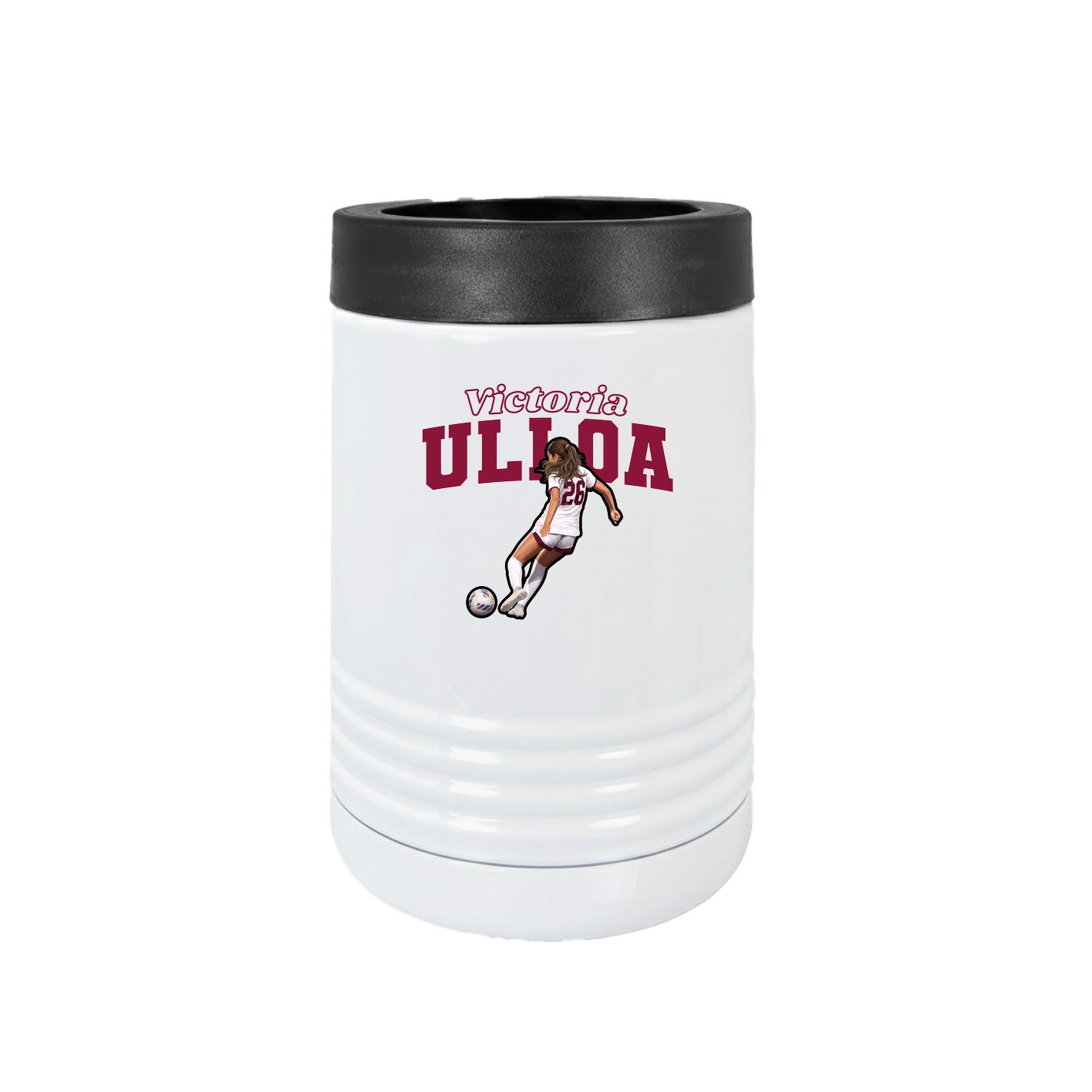 Beverage Holder — Name Arch in White