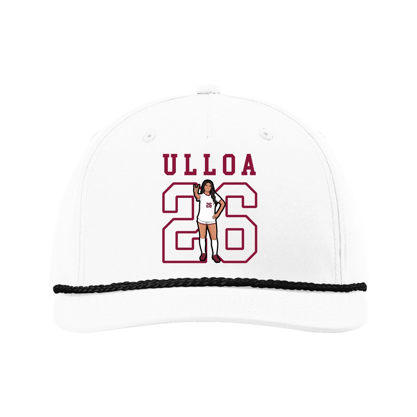 Five-Panel Classic Rope Cap — Shirsey in White