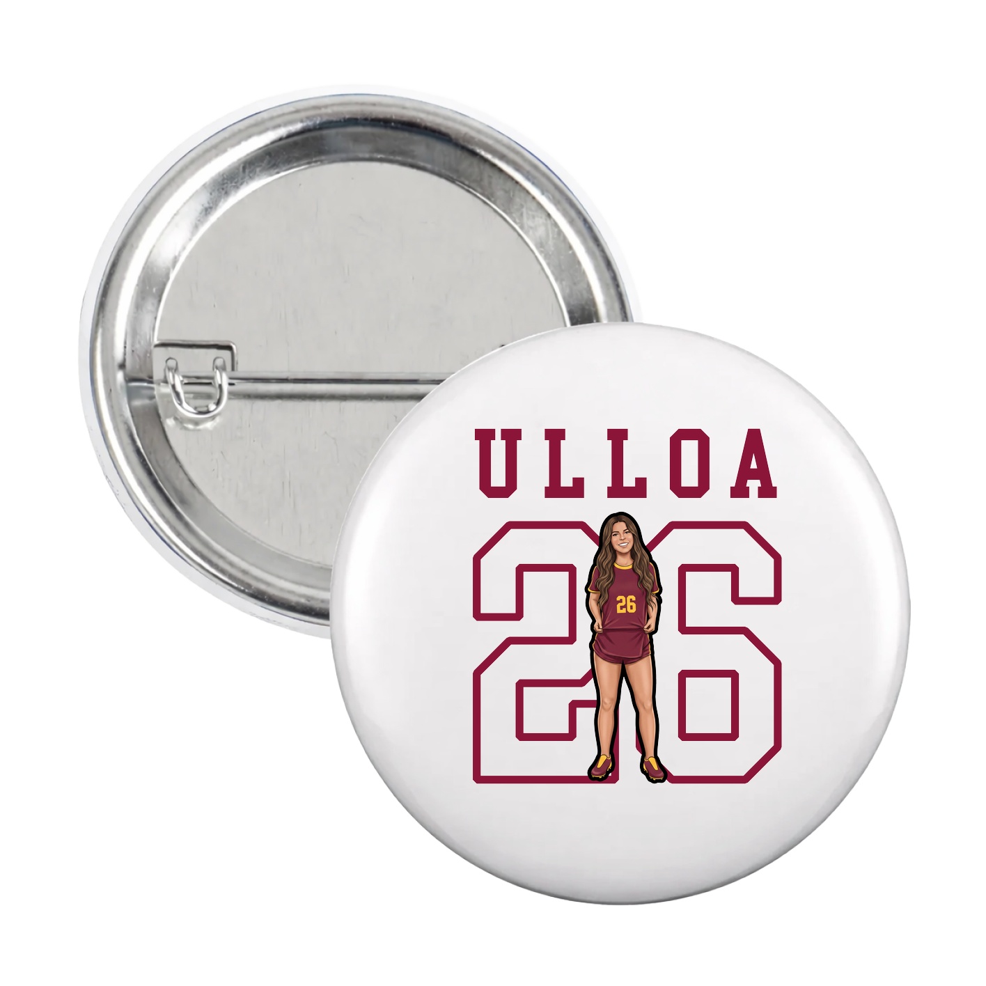 Game Day Button — Shirsey in White