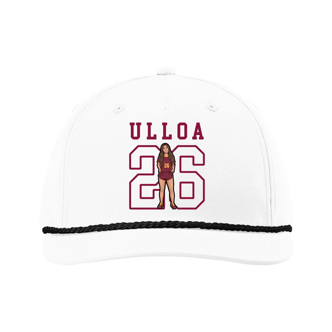 Five-Panel Classic Rope Cap — Shirsey in White
