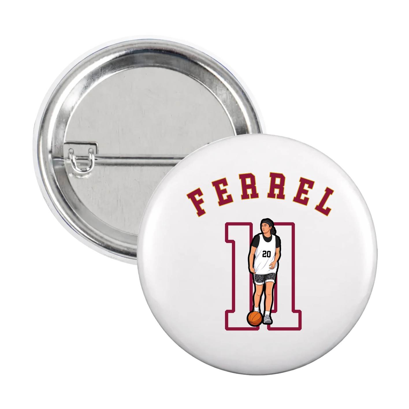 Game Day Button — Shirsey Arch in White
