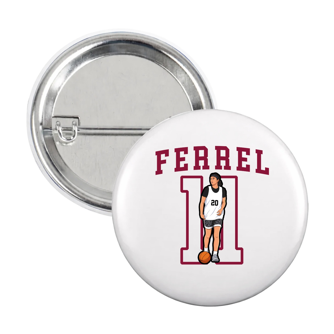Game Day Button — Shirsey in White