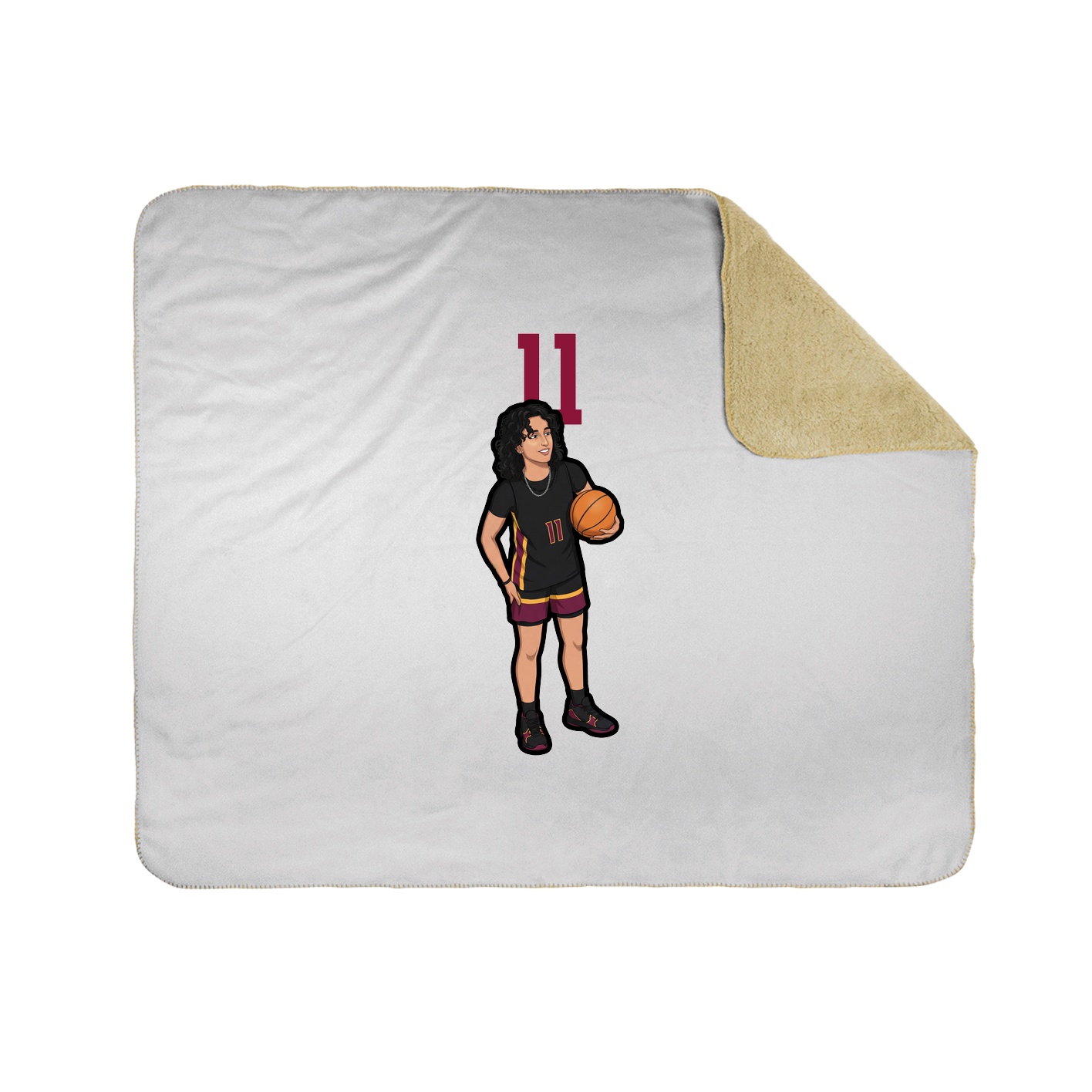 50x60 Sherpa Lined Throw Blanket