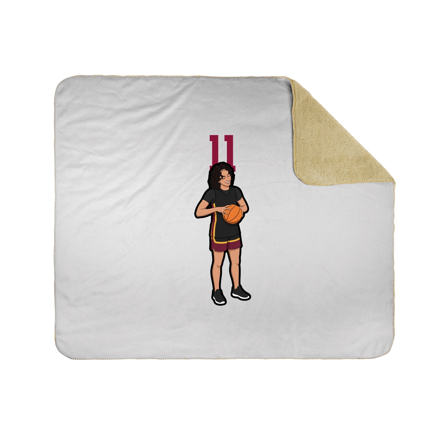 50x60 Sherpa Lined Throw Blanket