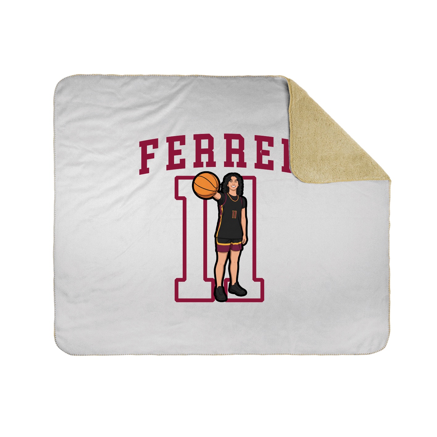 50x60 Sherpa Lined Throw Blanket